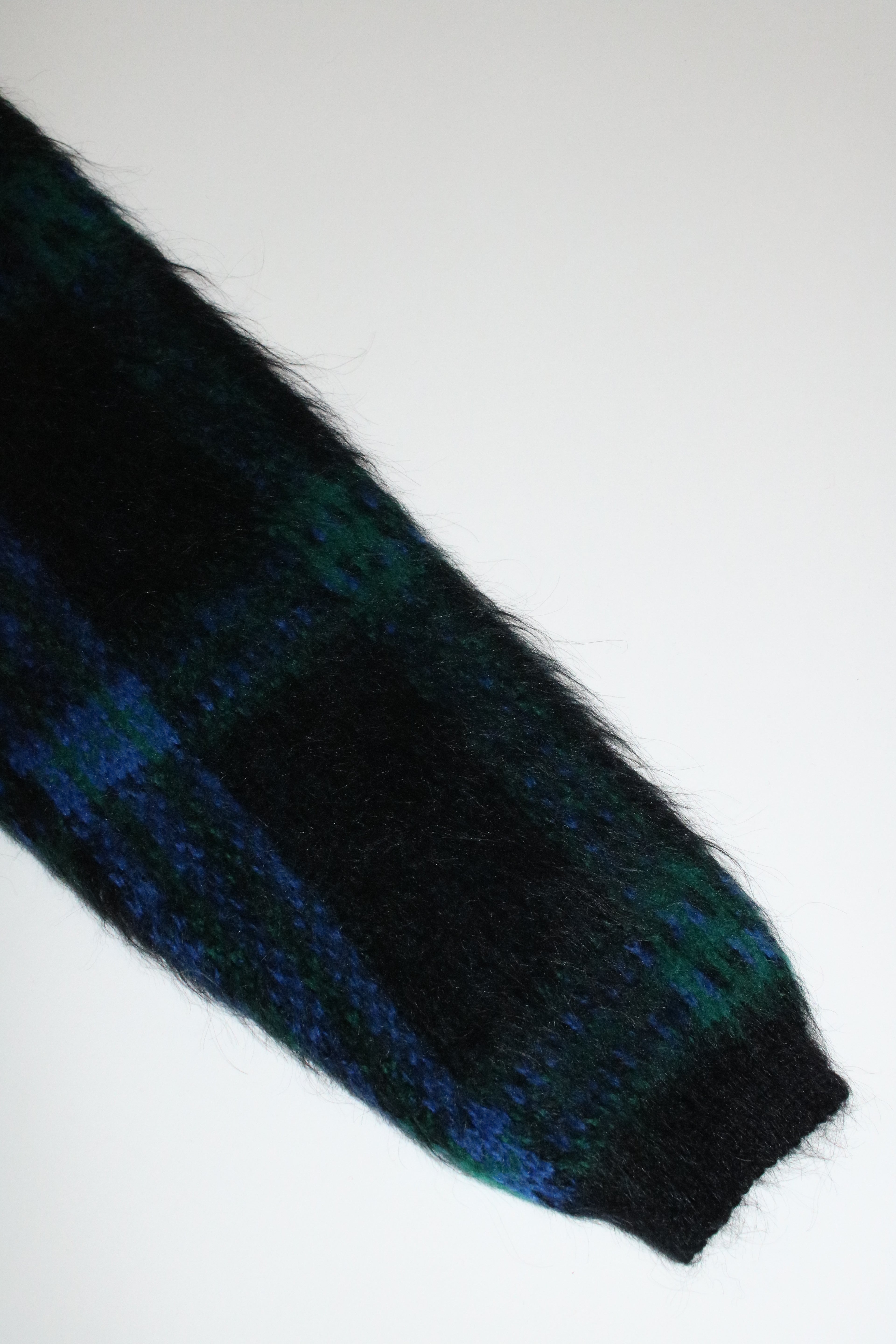 60s ARPS check pattern mohair cardigan