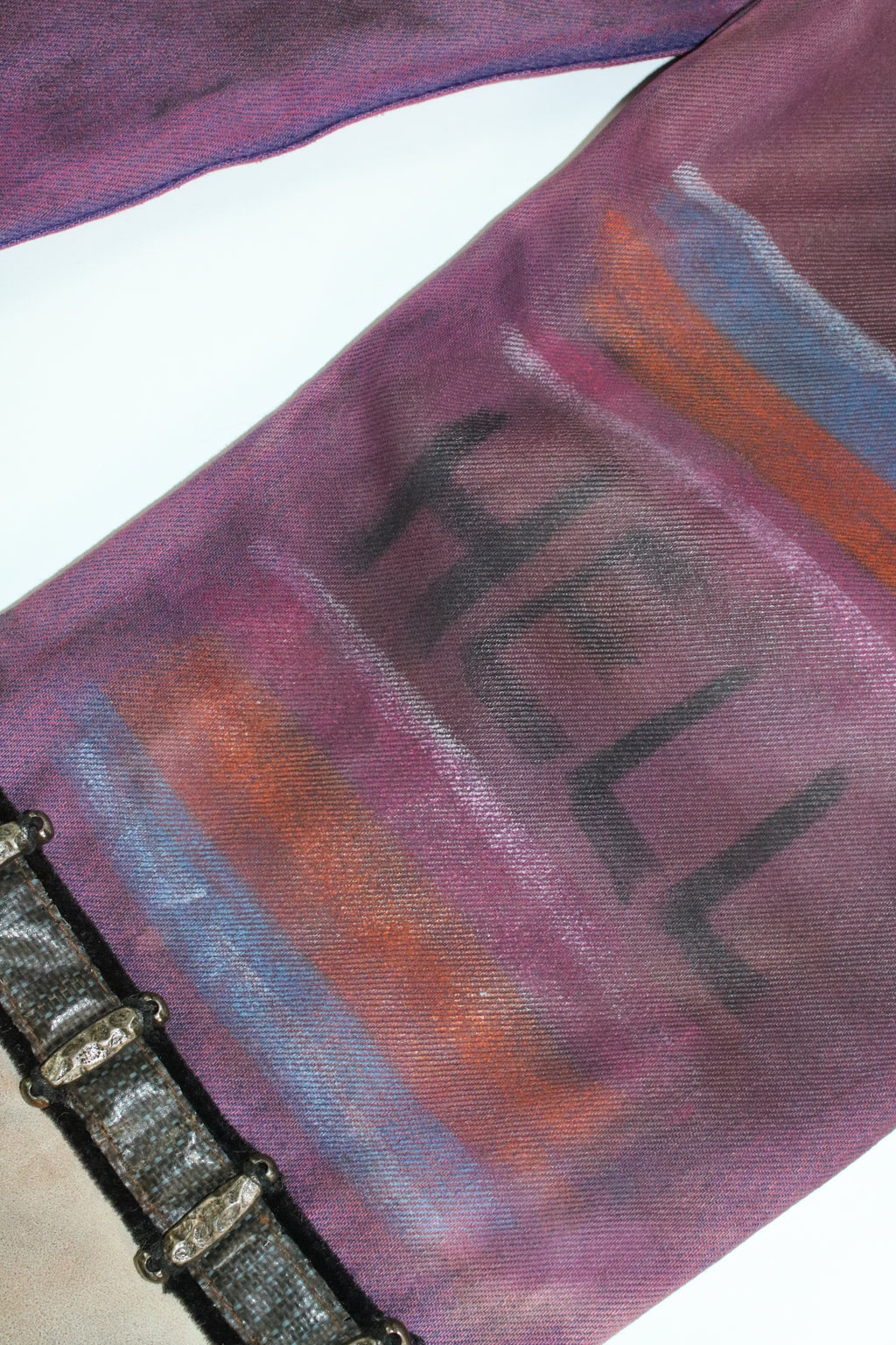 90s Levi's 501 "punk custum" coating denim