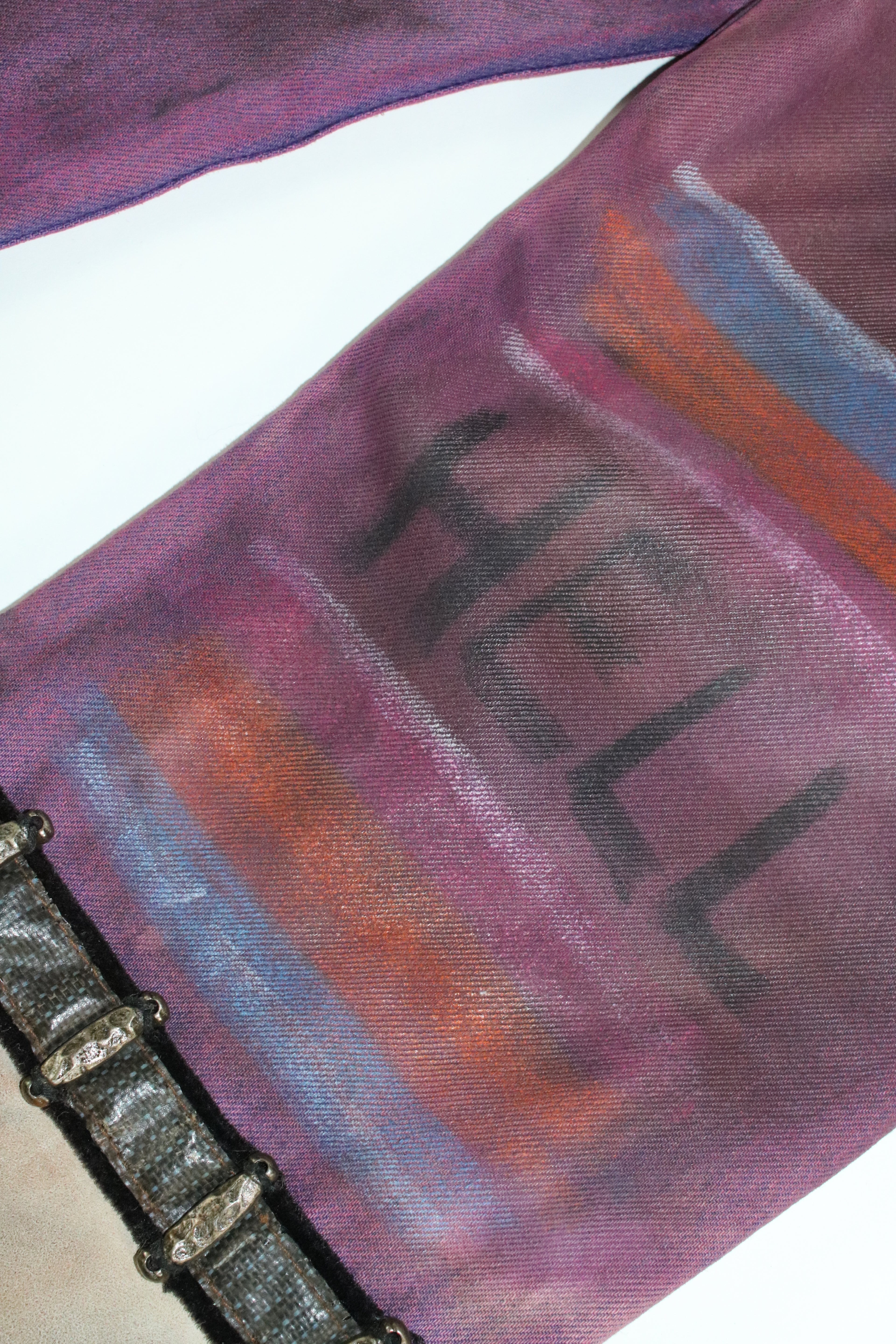 90s Levi's 501 "punk custum" coating denim