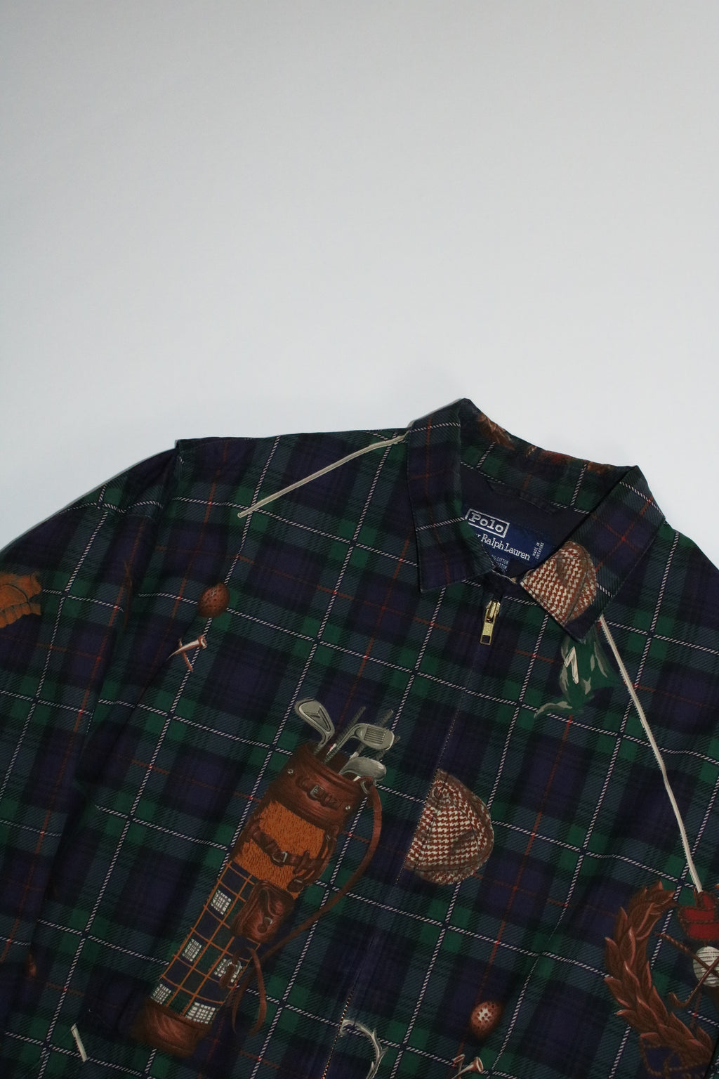 90s polo by Ralph Lauren golf pattern drizzler jacket