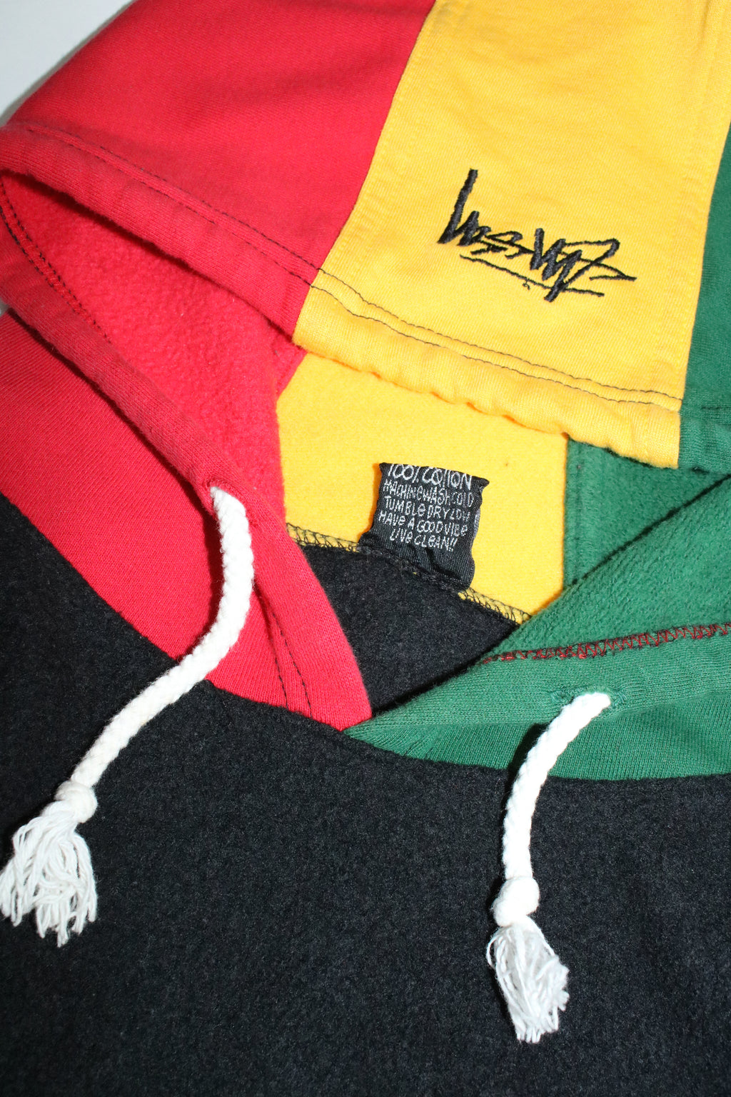 80s STUSSY raster color hoodie