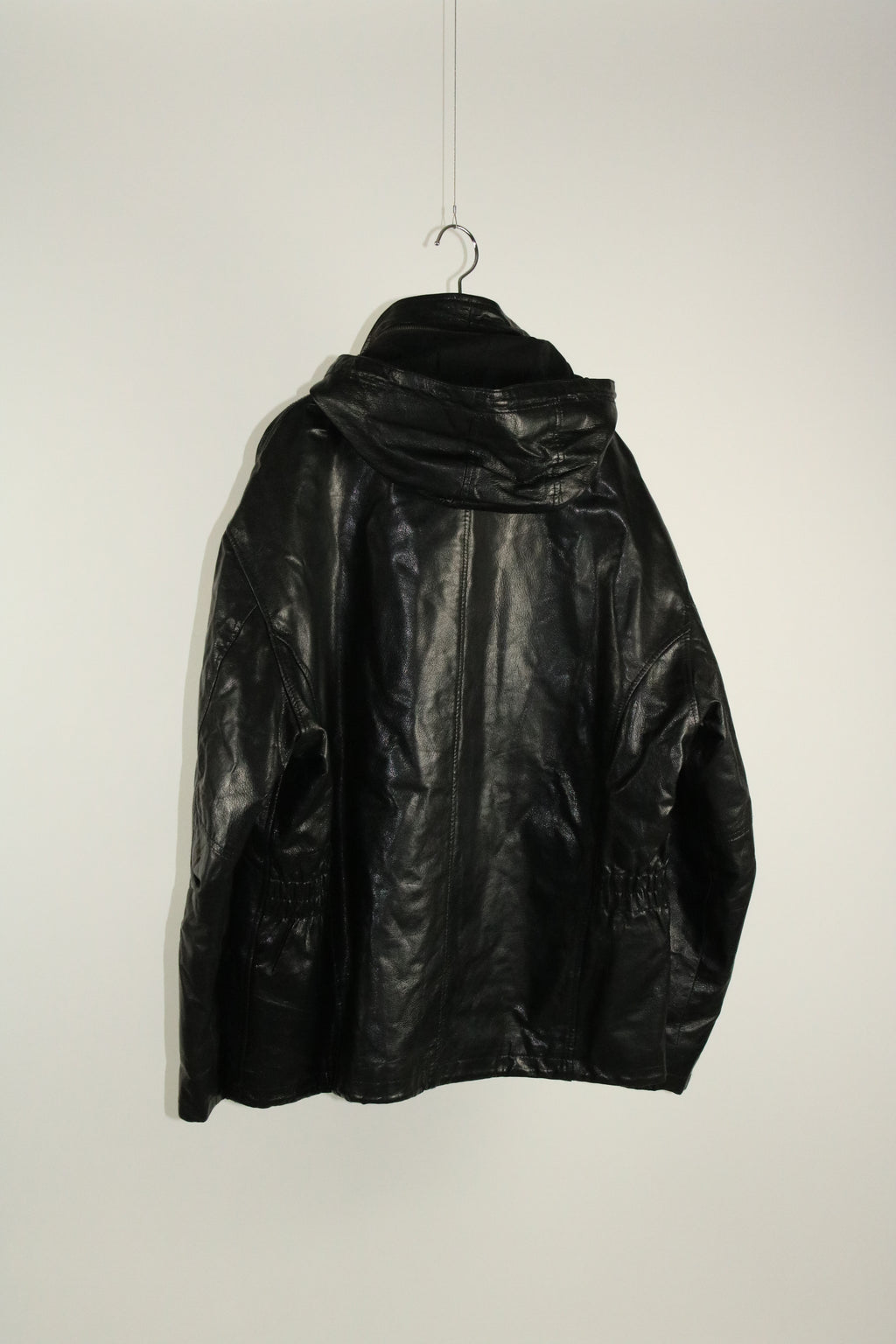 90s leather fireman brouson