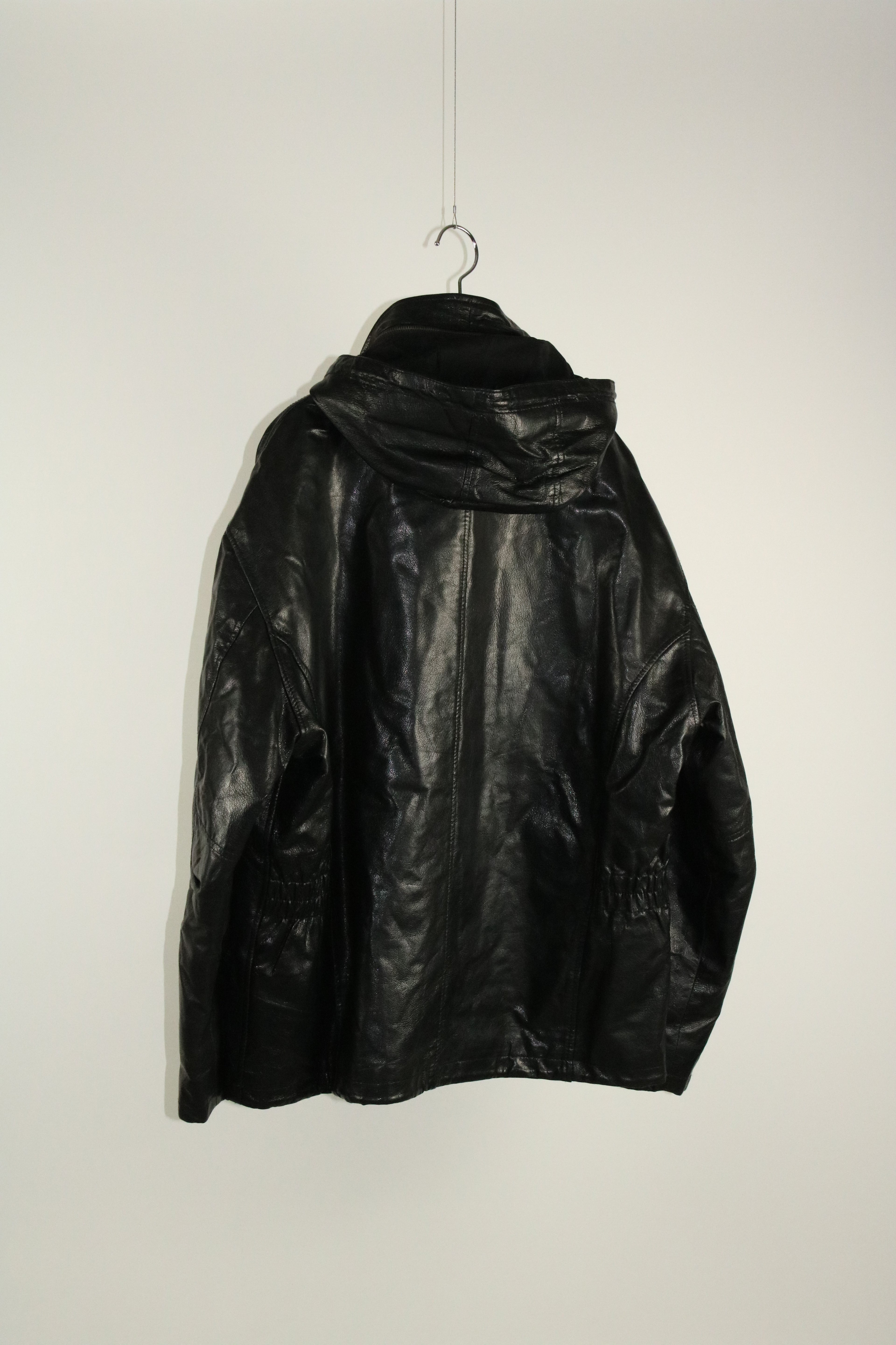 90s leather fireman brouson