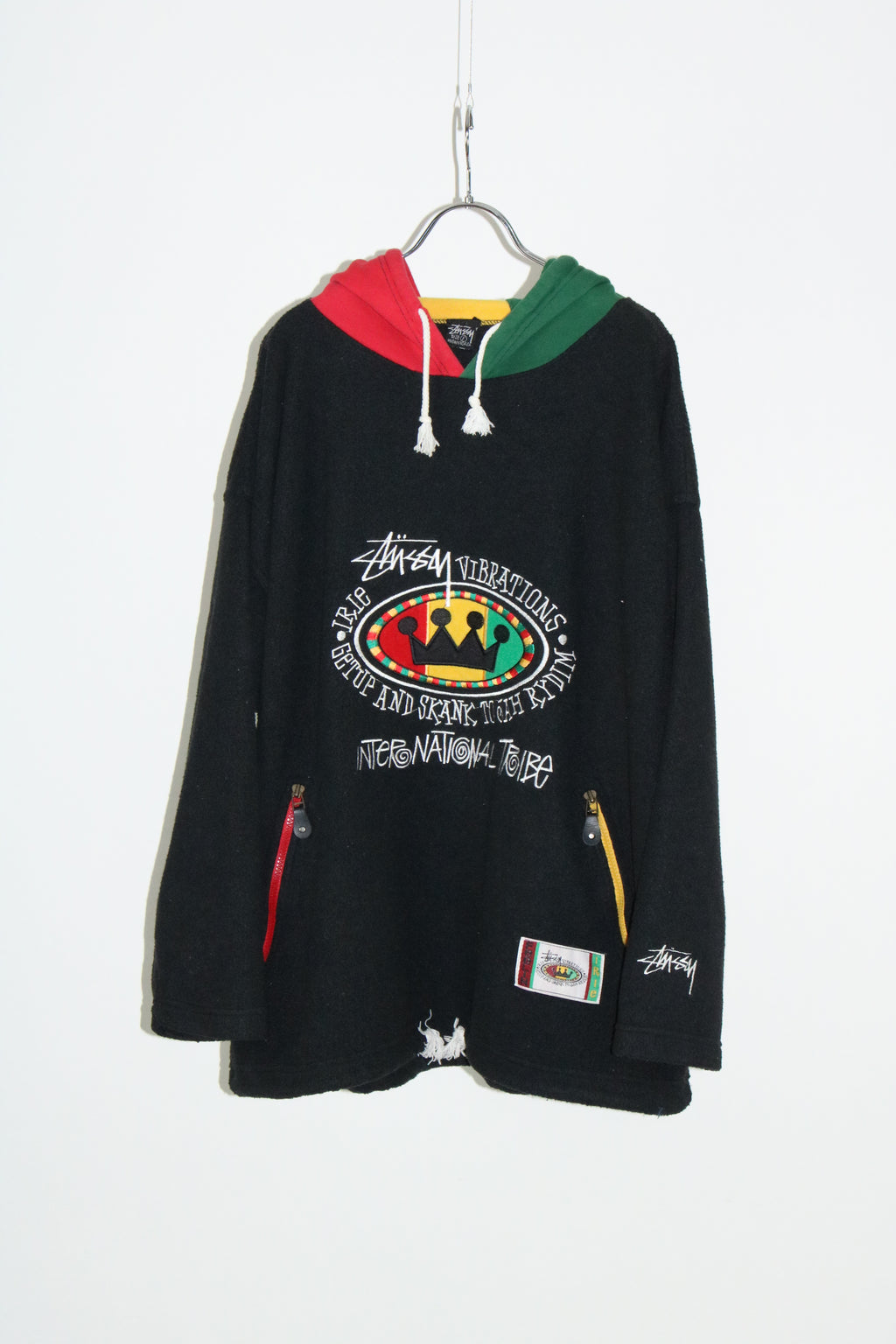 80s STUSSY raster color hoodie