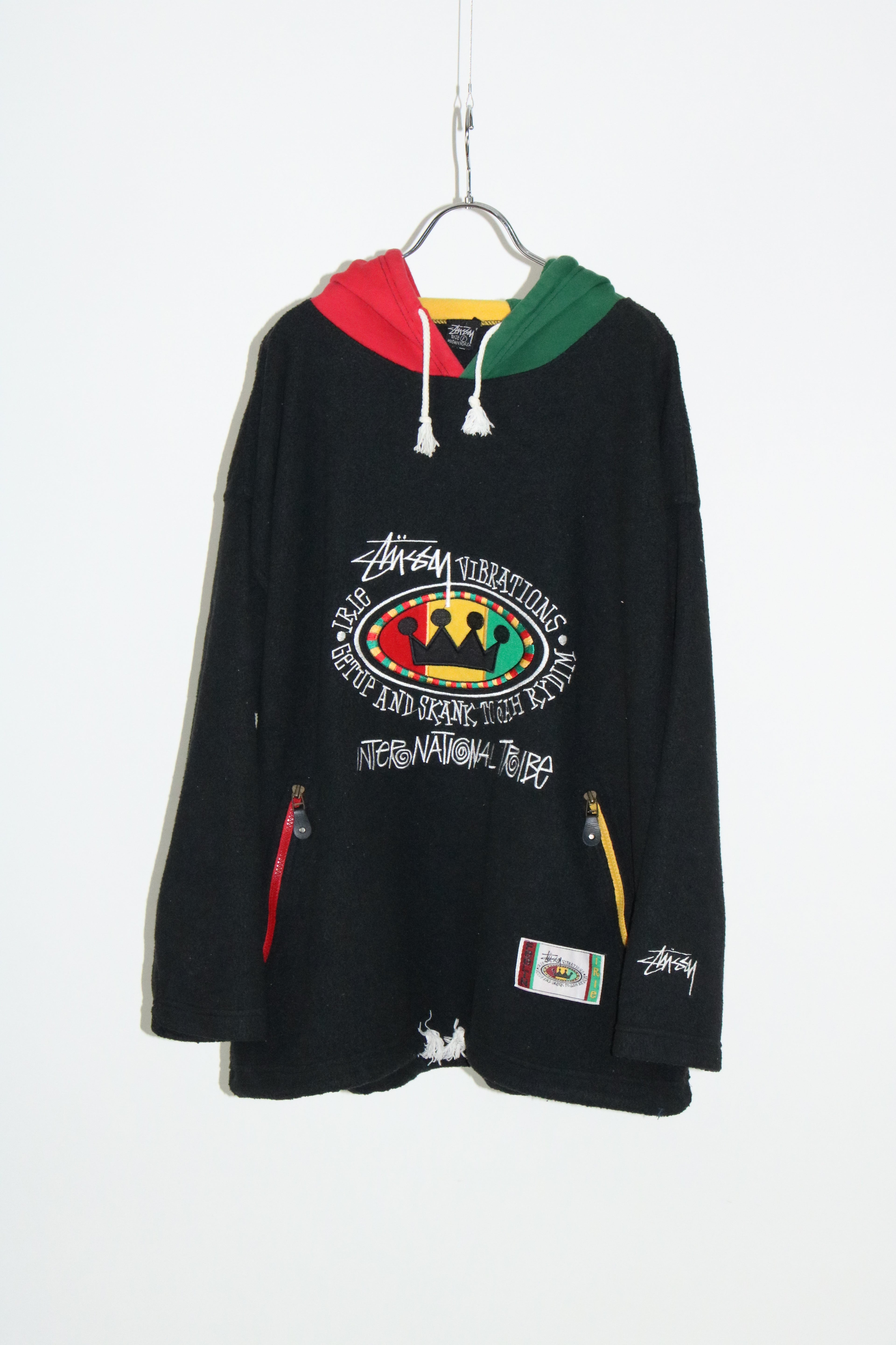 80s STUSSY raster color hoodie