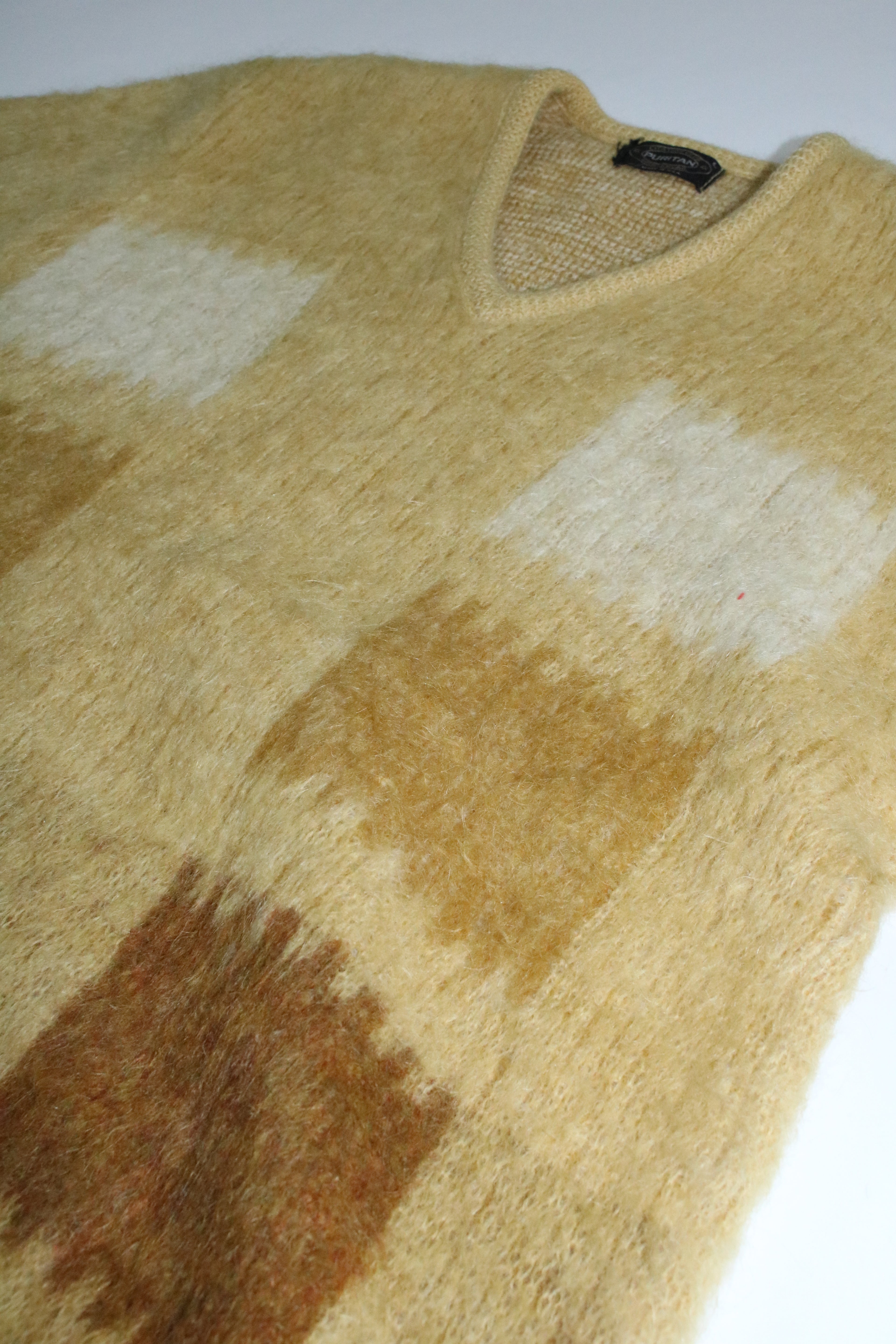 60s puritan mohair v-neck knit