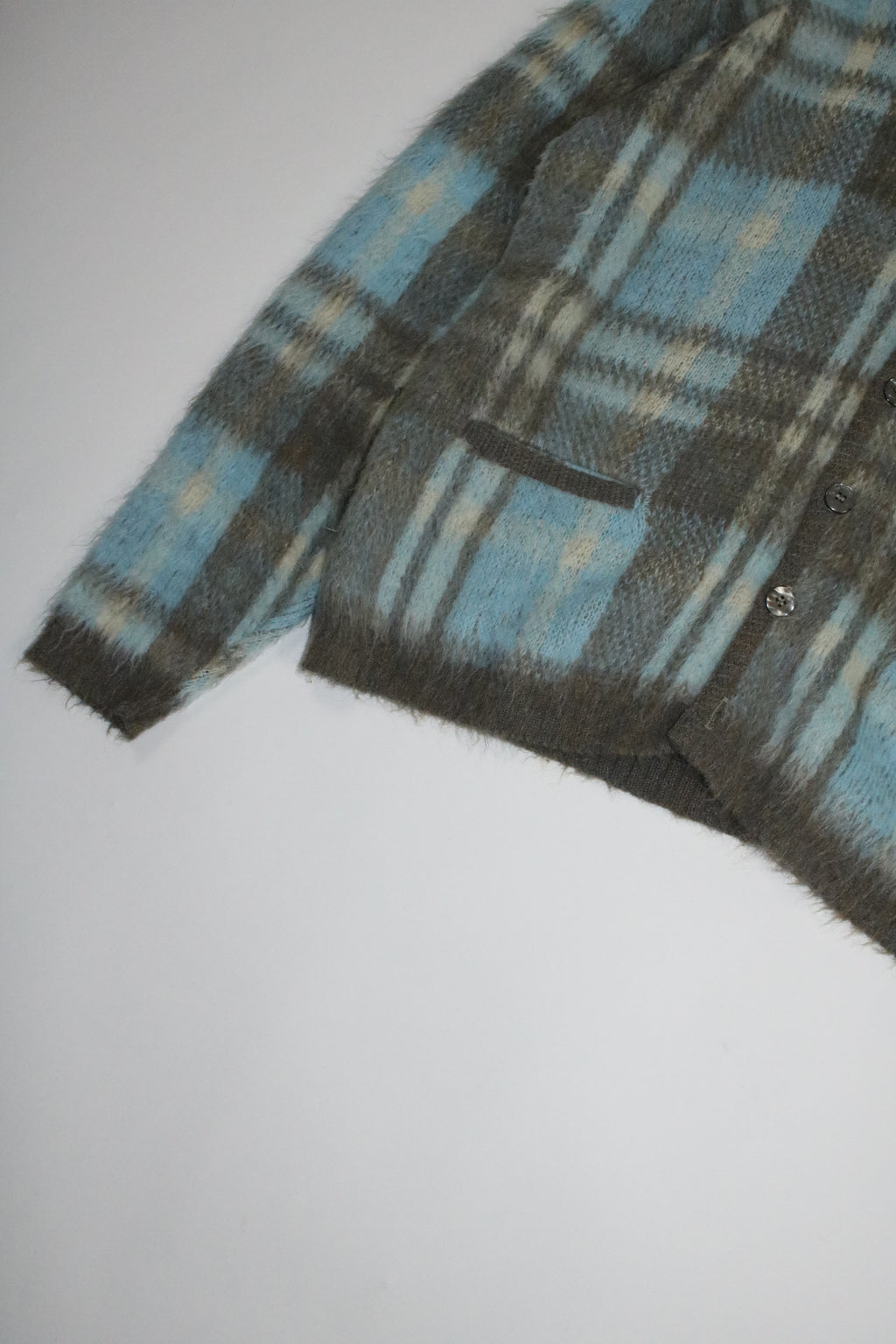 60s milwaukee knit mohair cardigan