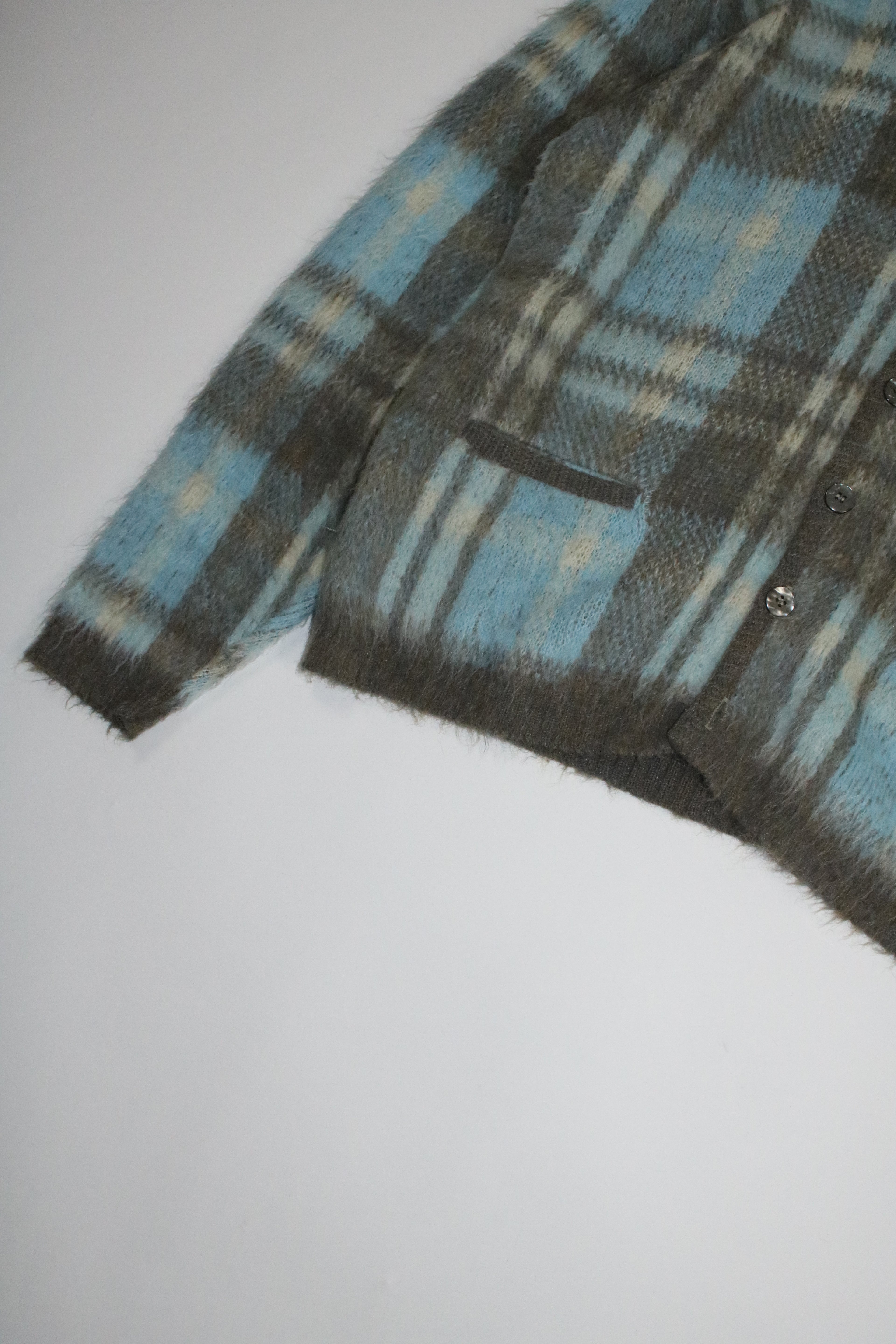 60s milwaukee knit mohair cardigan