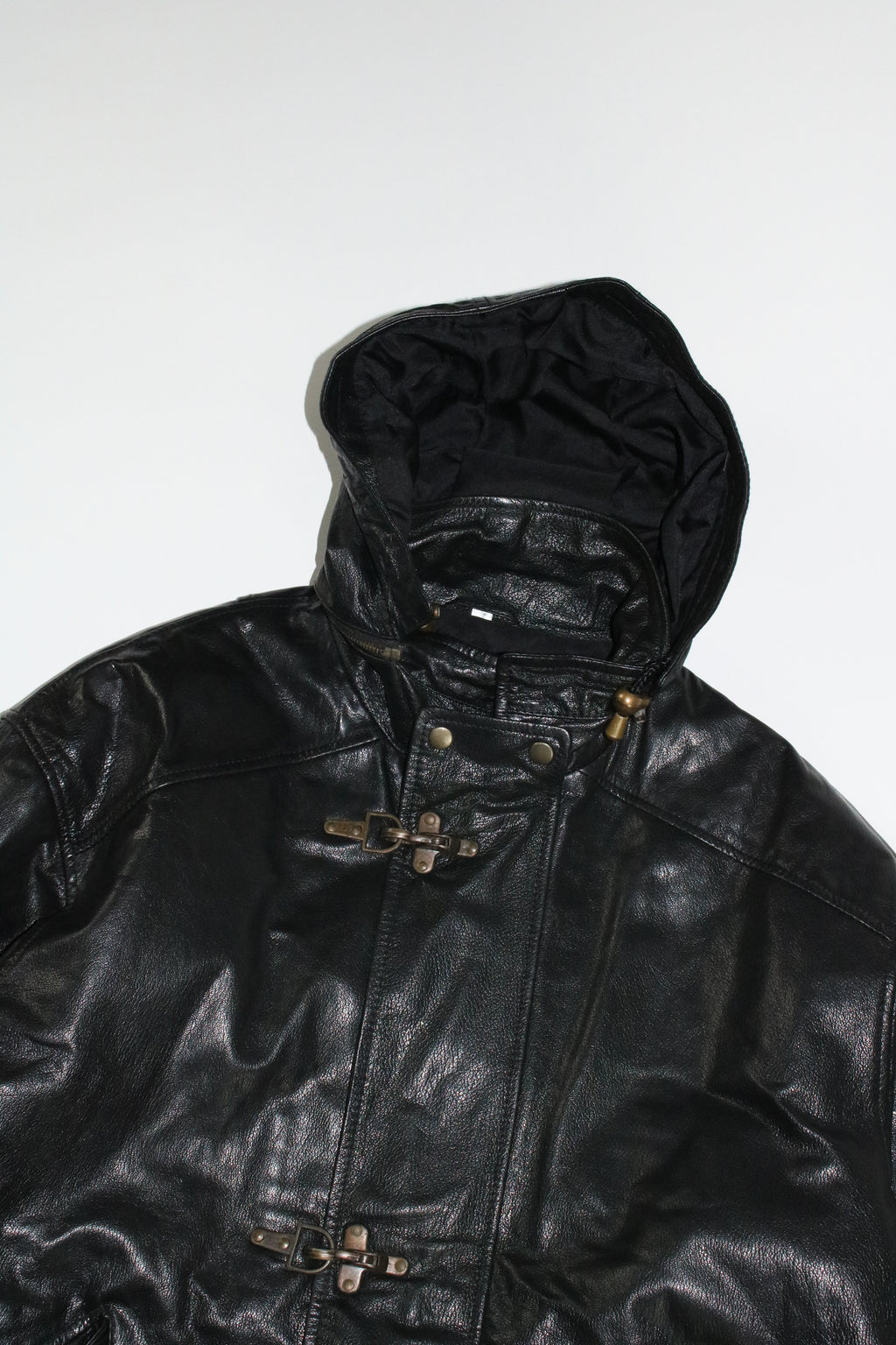 90s leather fireman brouson