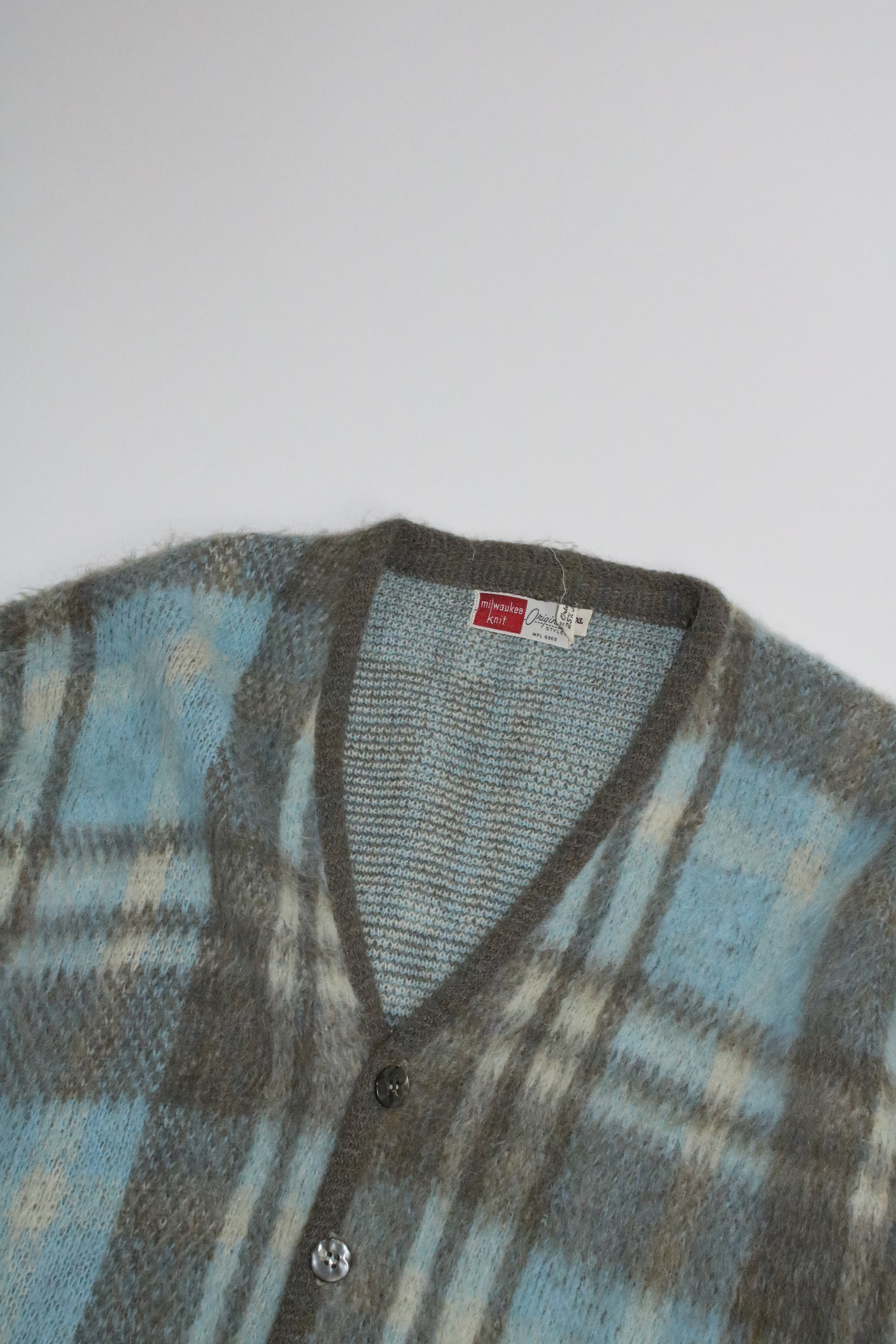 60s milwaukee knit mohair cardigan