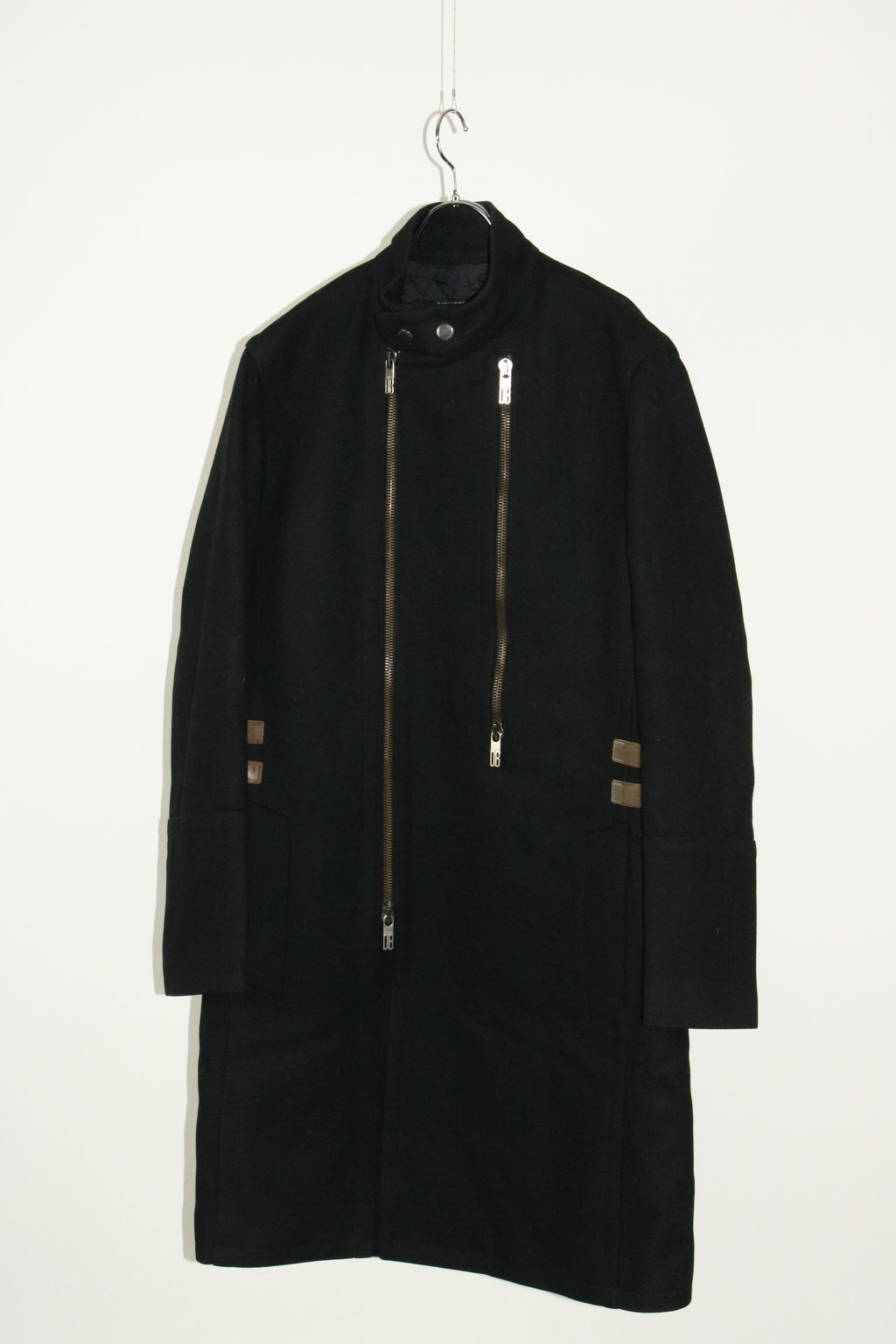 00s DIRK BIKKEMBERGS belted design wool long coat