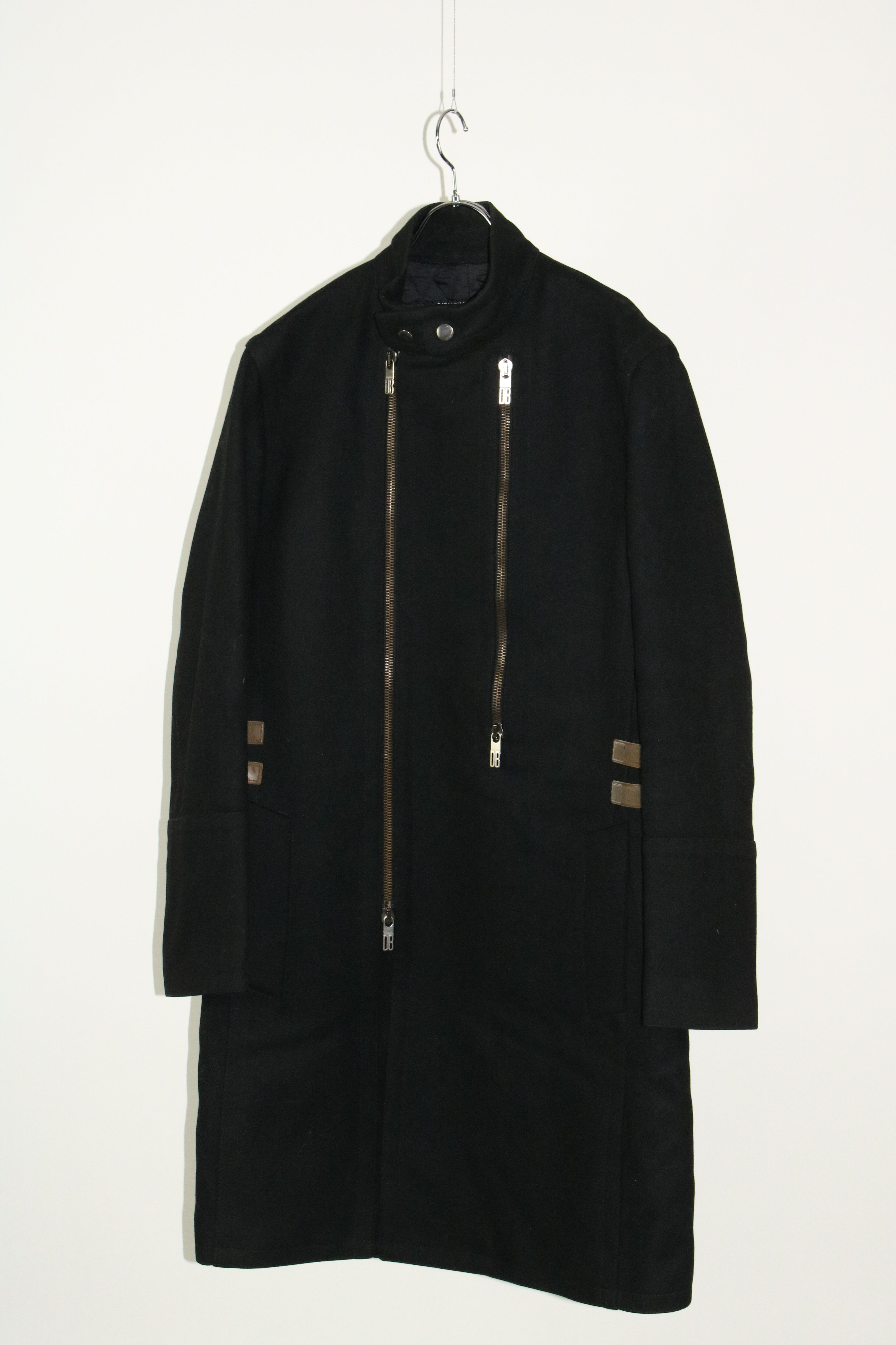 00s DIRK BIKKEMBERGS belted design wool long coat