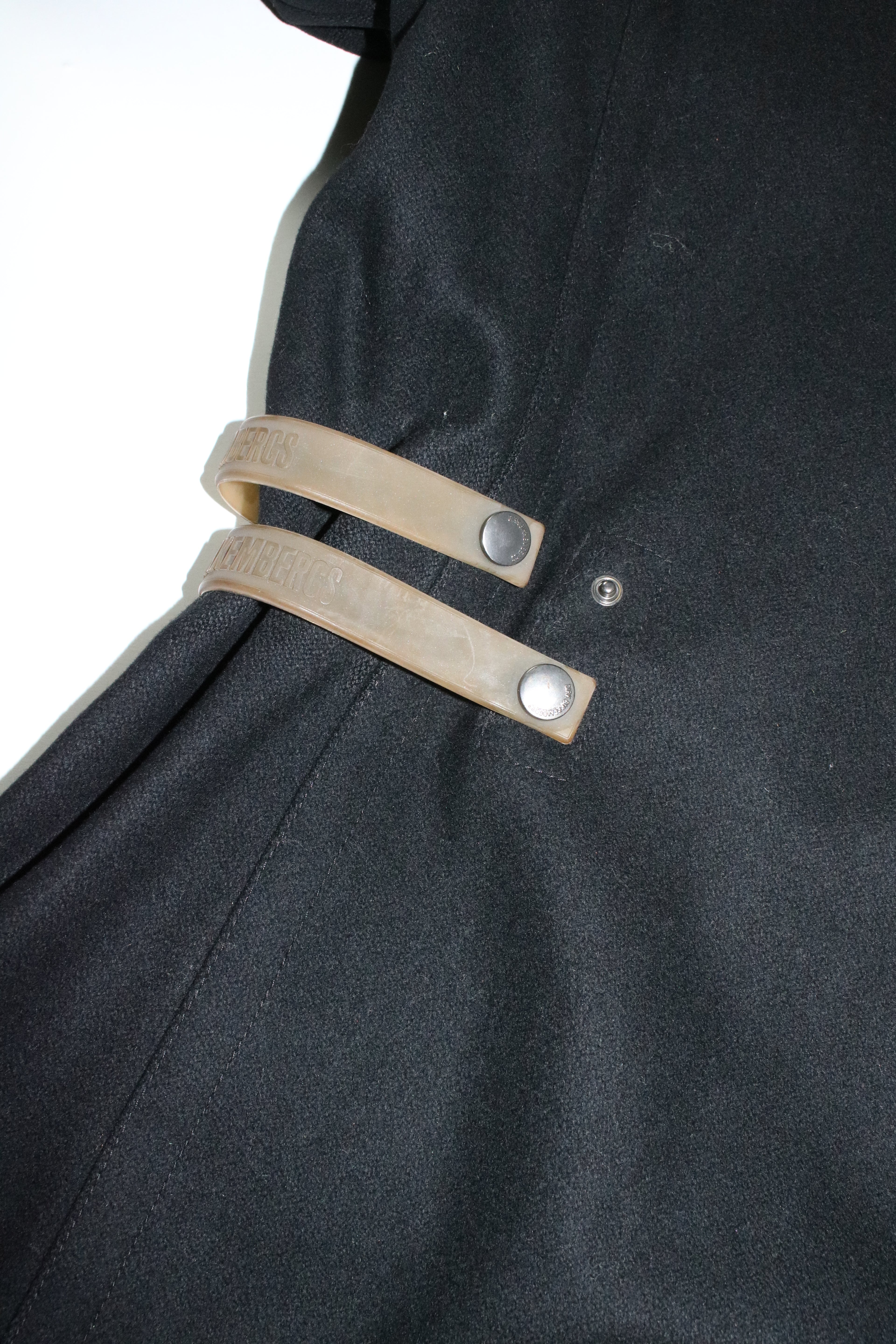 00s DIRK BIKKEMBERGS belted design wool long coat