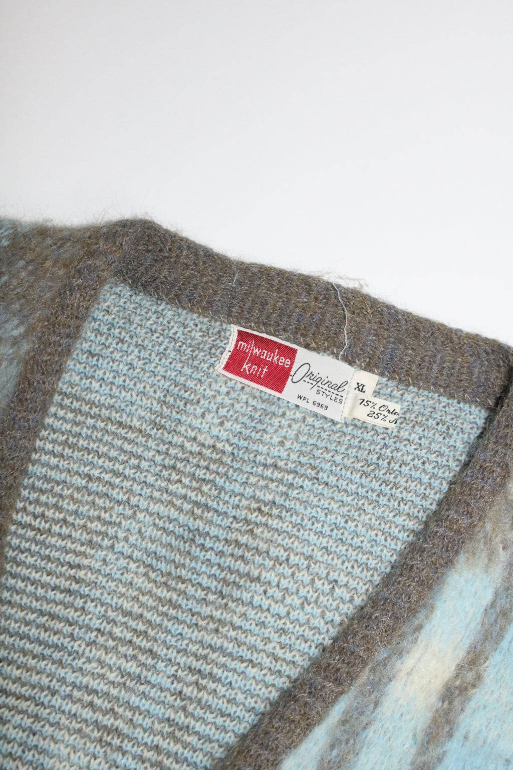 60s milwaukee knit mohair cardigan