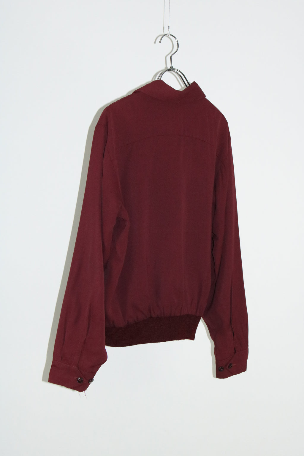 50s wine red gabardine jacket