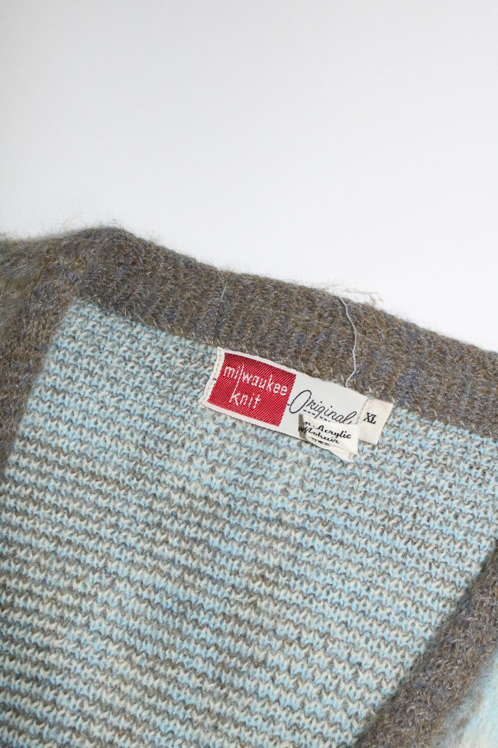 60s milwaukee knit mohair cardigan