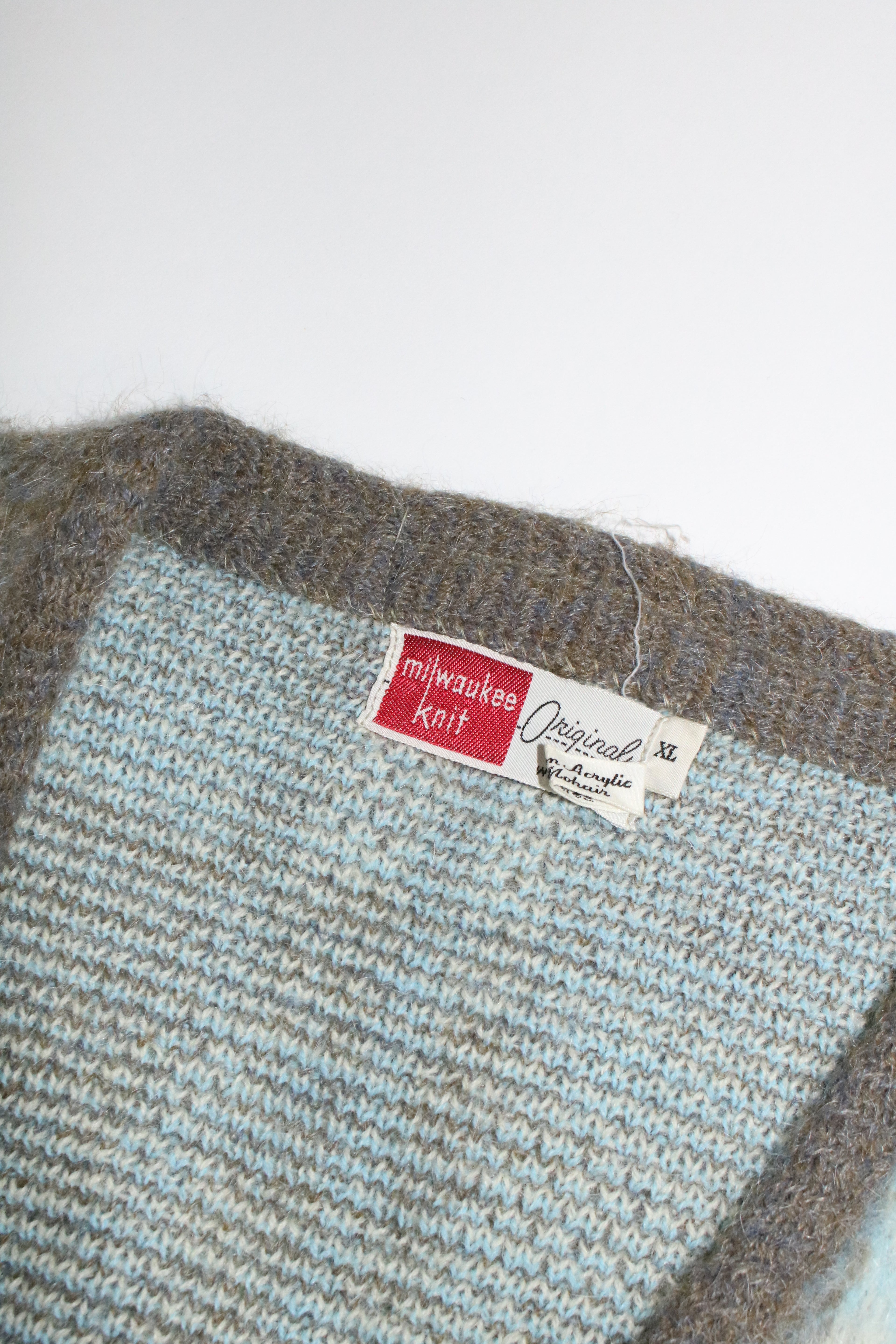 60s milwaukee knit mohair cardigan