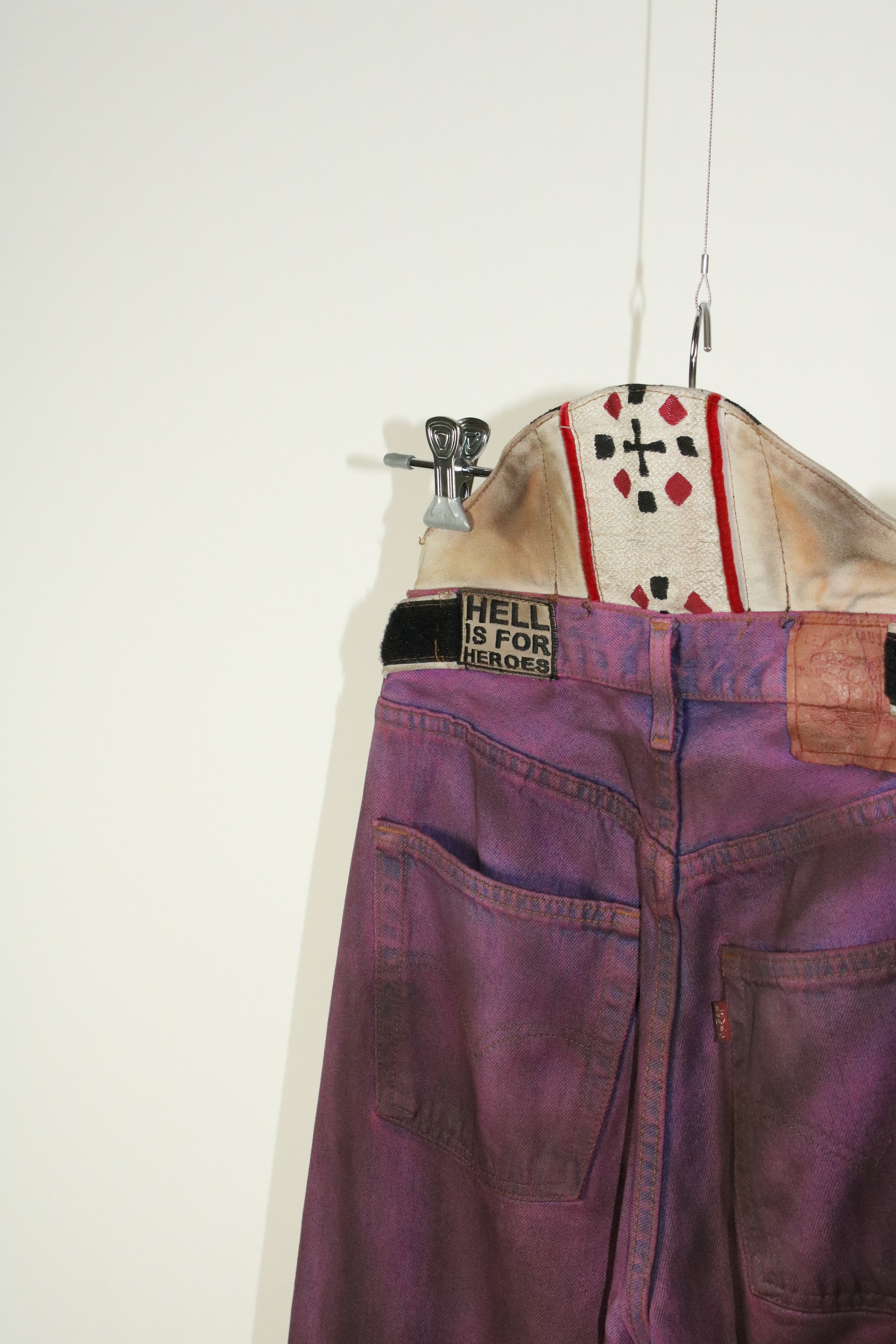 90s Levi's 501 "punk custum" coating denim