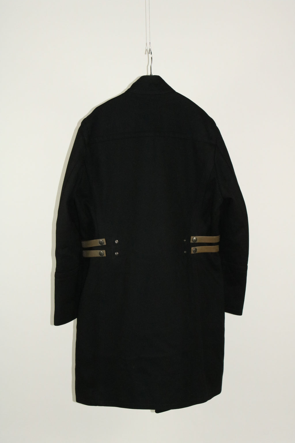 00s DIRK BIKKEMBERGS belted design wool long coat
