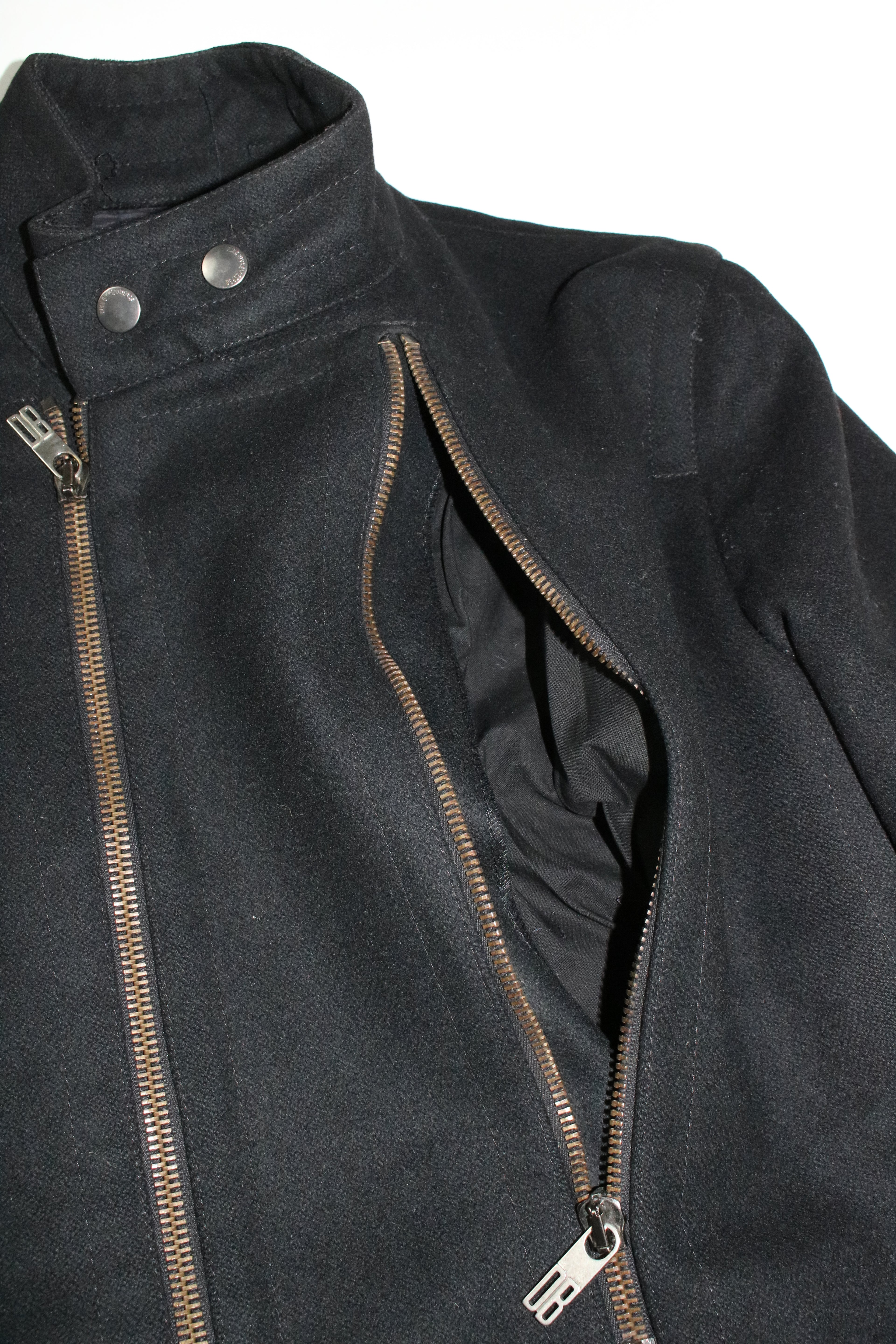 00s DIRK BIKKEMBERGS belted design wool long coat