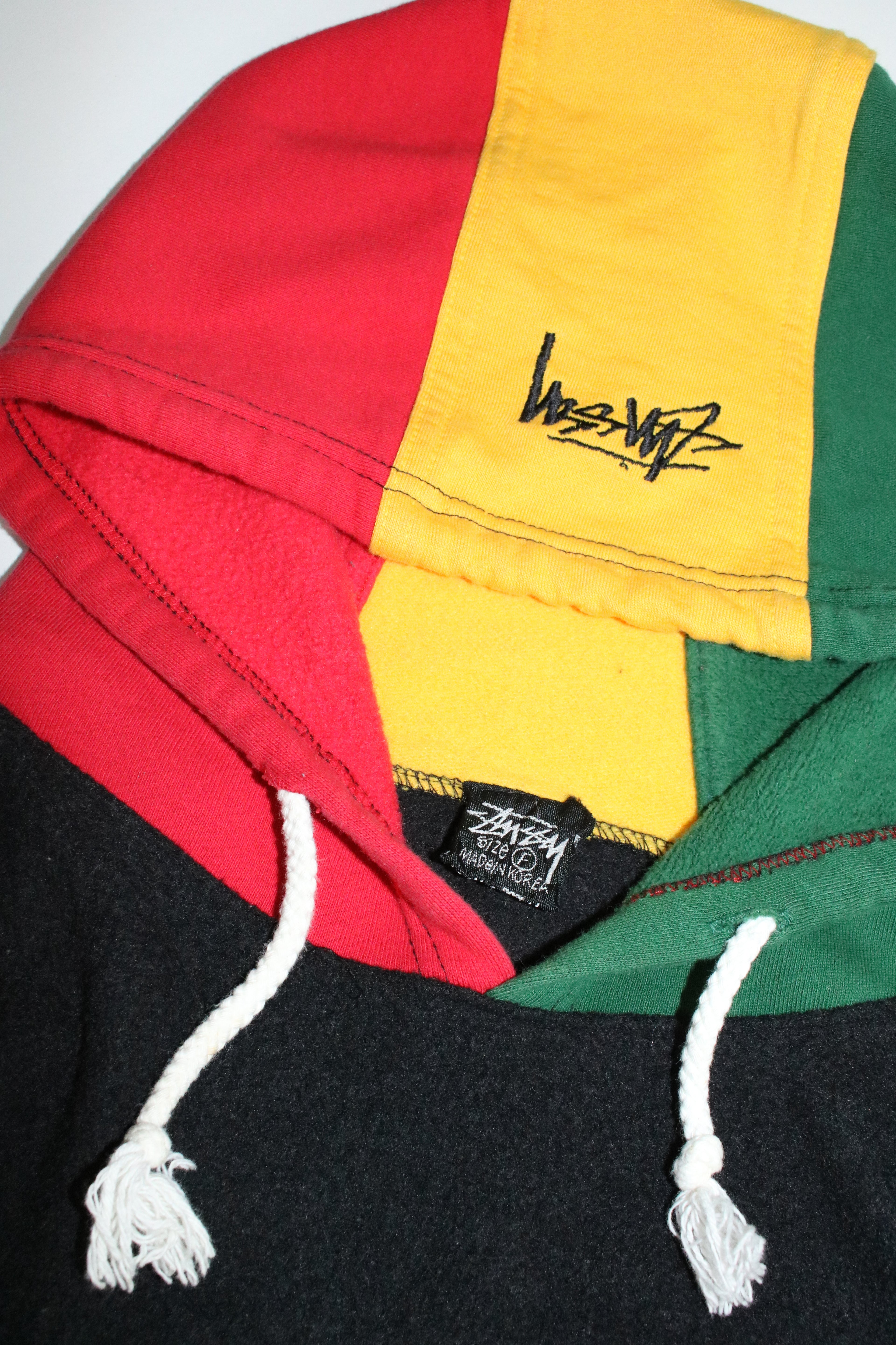 80s STUSSY raster color hoodie