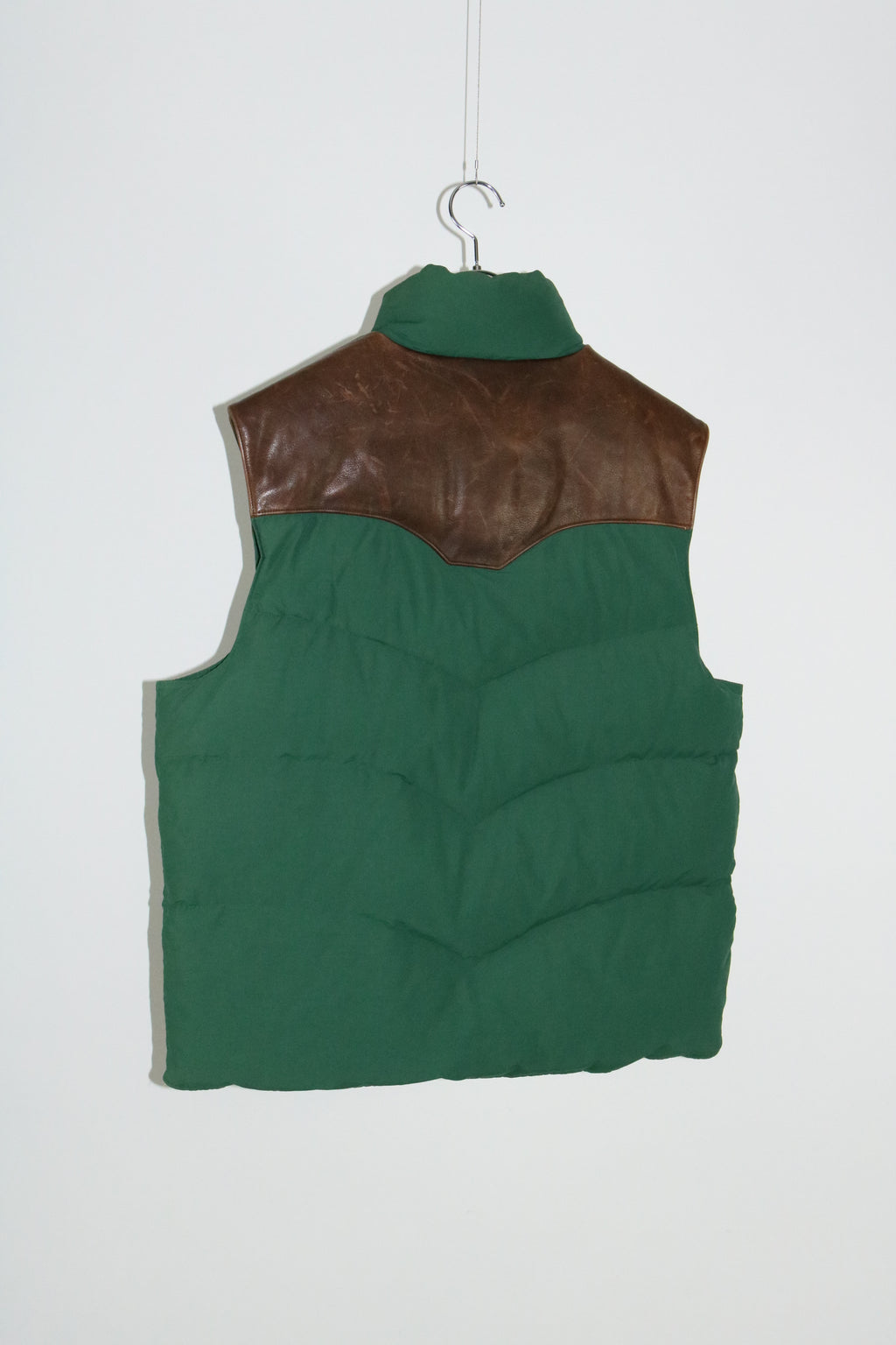 90s Polo by Ralph Lauren leather switch down vest