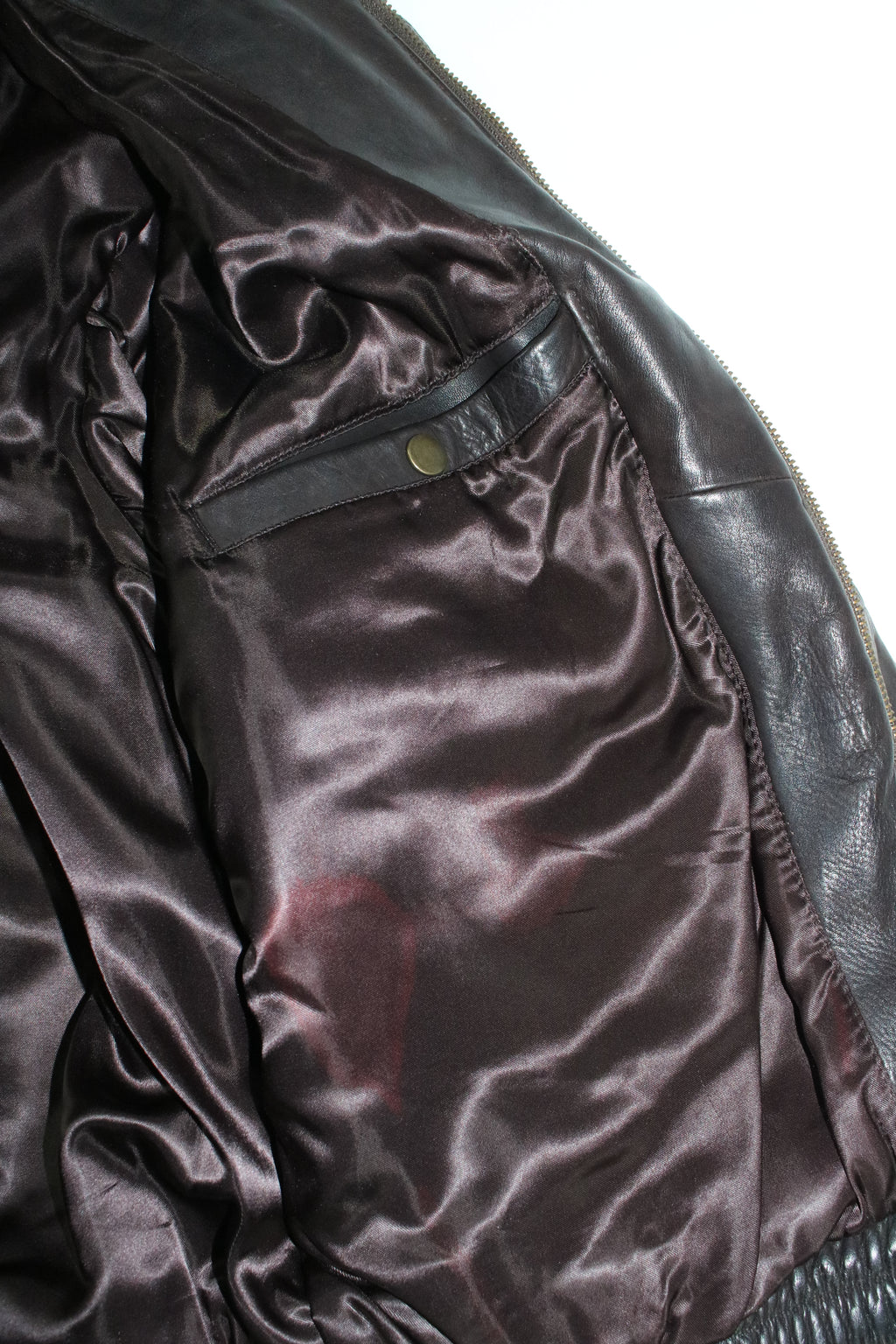 80s BANANA REPUBLIC A-2 type brown leather jacket