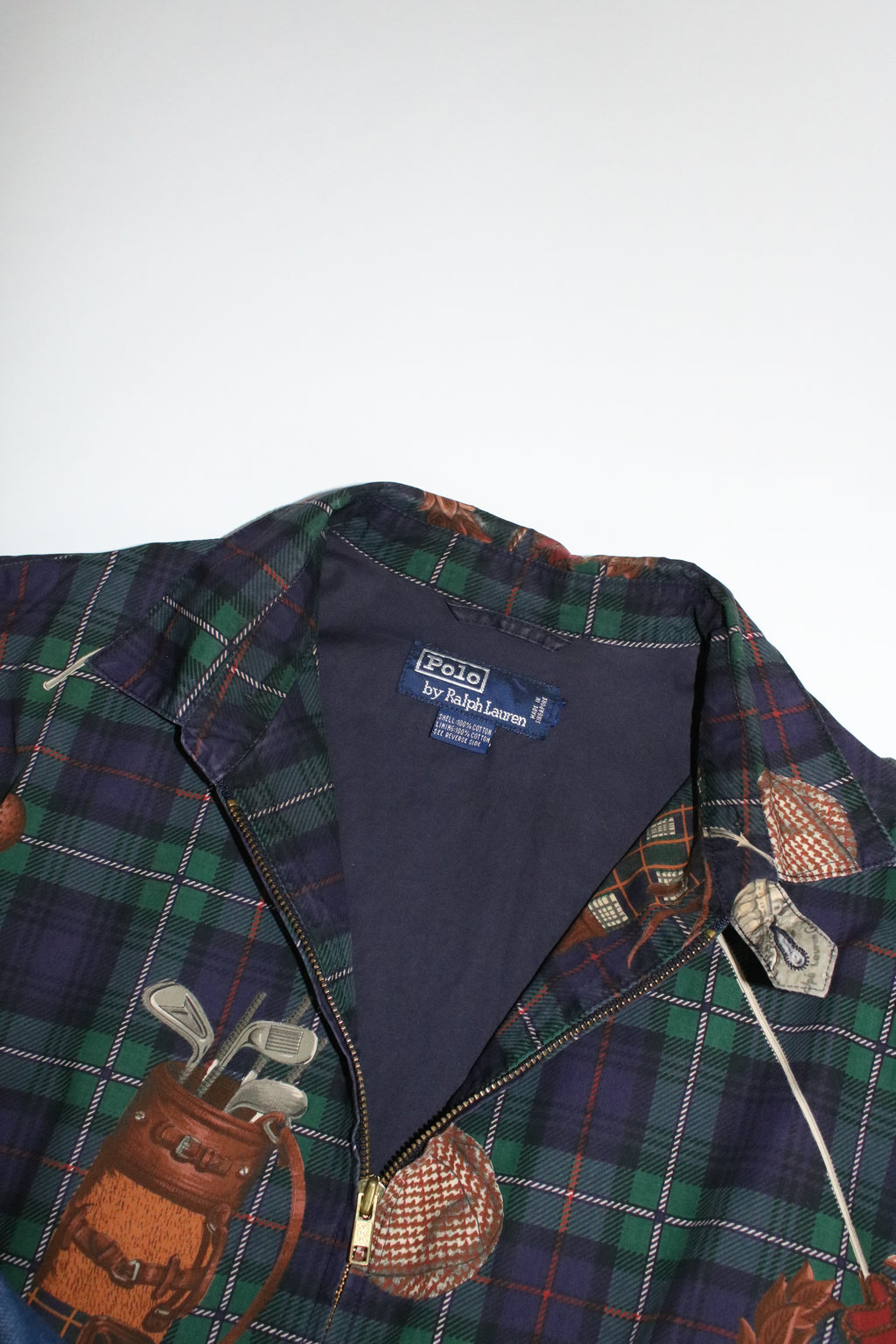 90s polo by Ralph Lauren golf pattern drizzler jacket