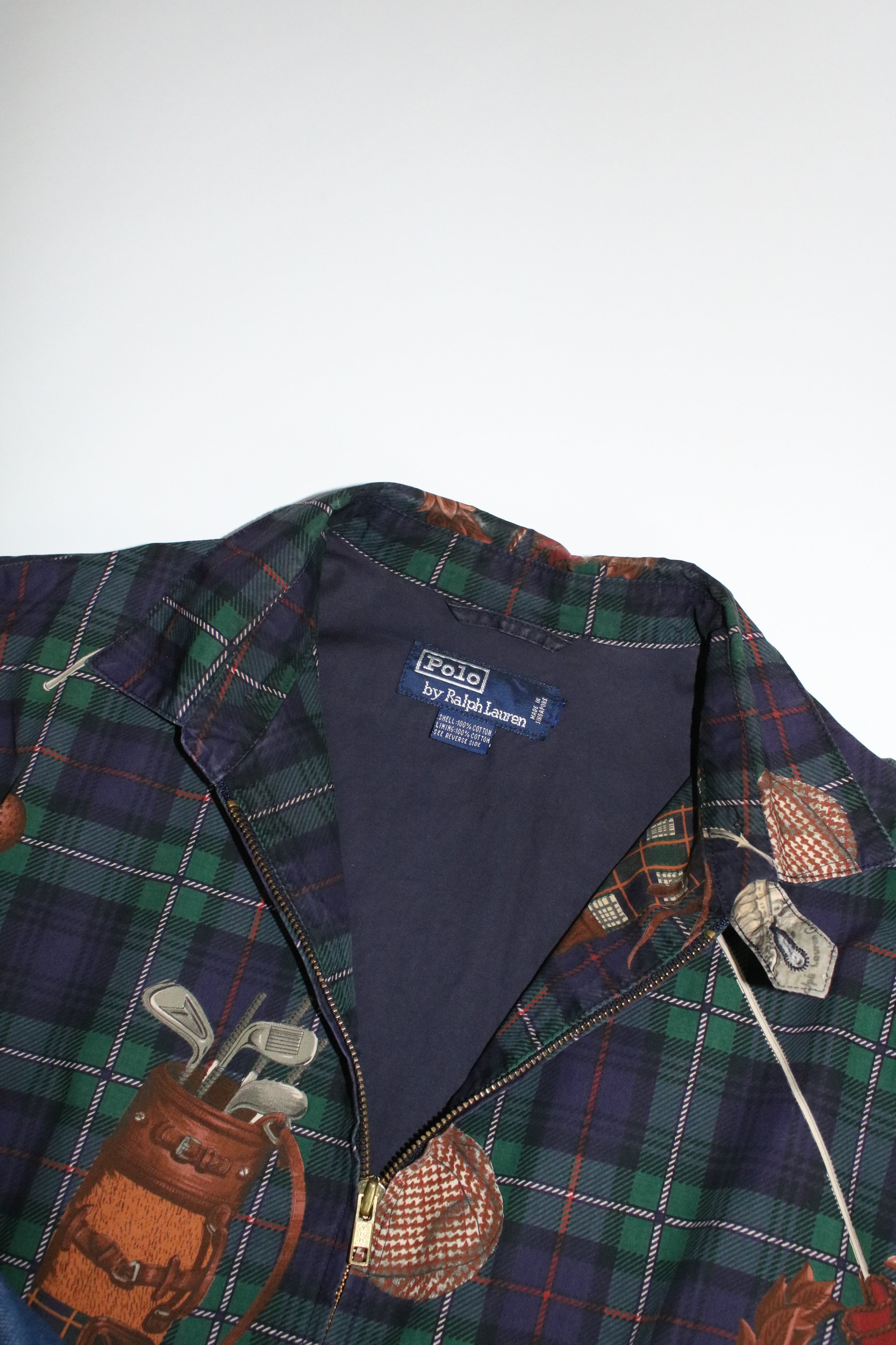 90s polo by Ralph Lauren golf pattern drizzler jacket