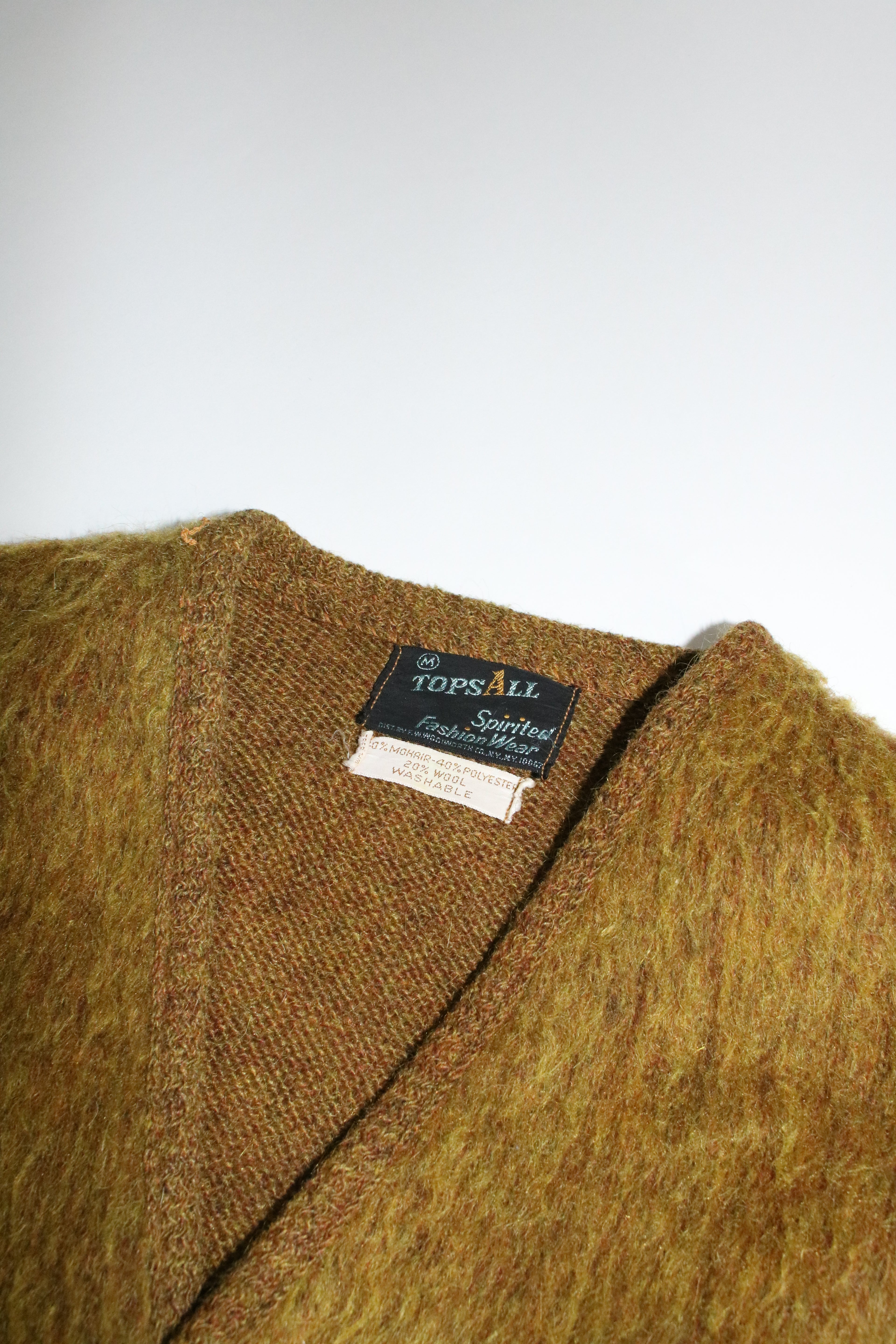 60s TOPSALL mohair cardigan