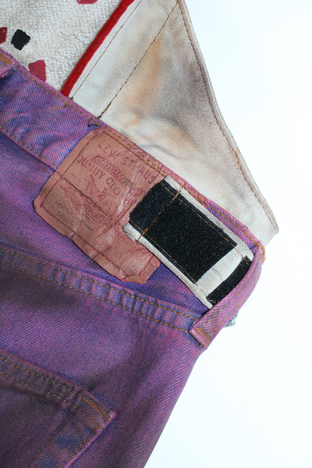 90s Levi's 501 "punk custum" coating denim