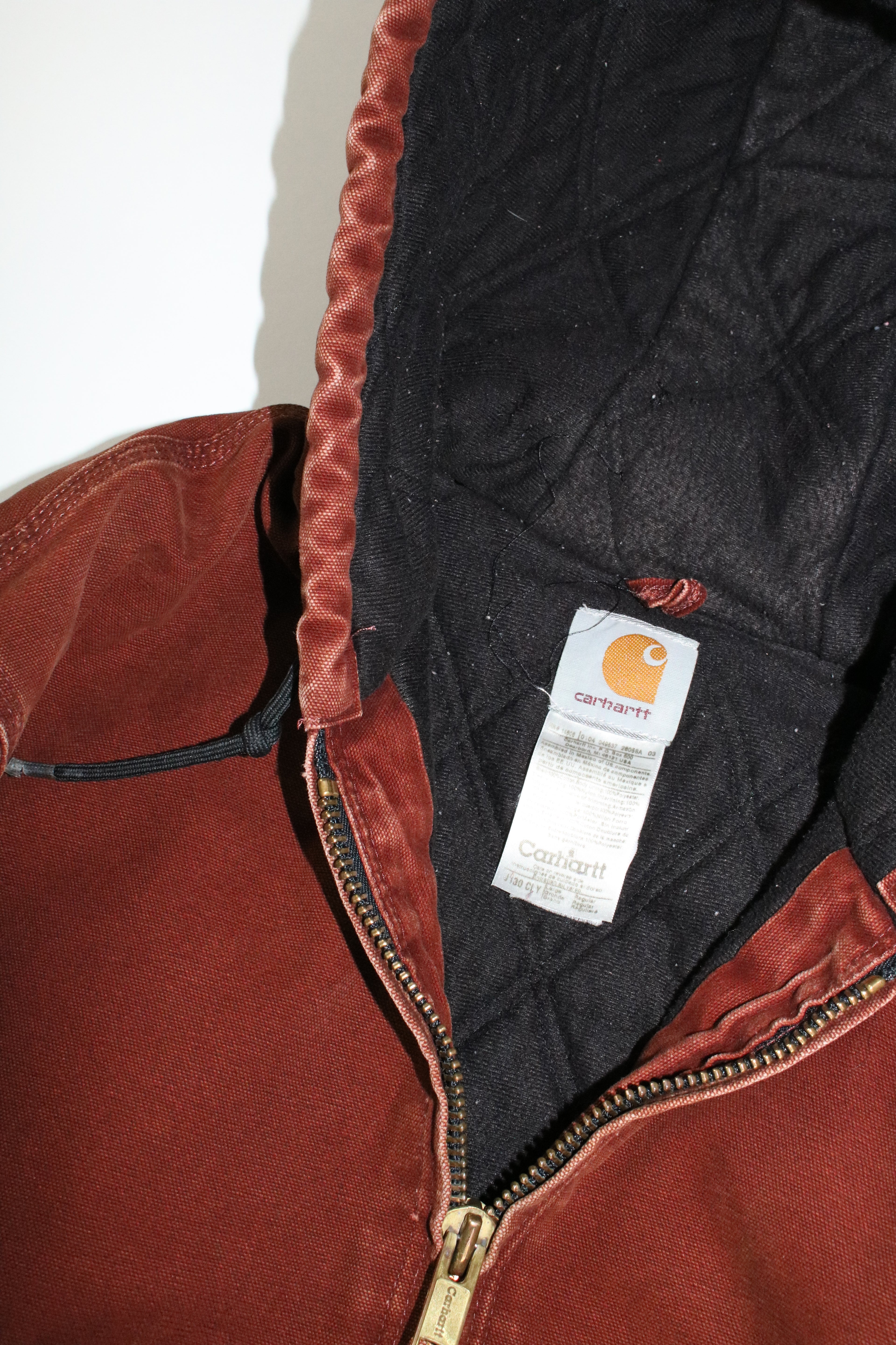 00s Carhartt orange brown active jacket "boro"