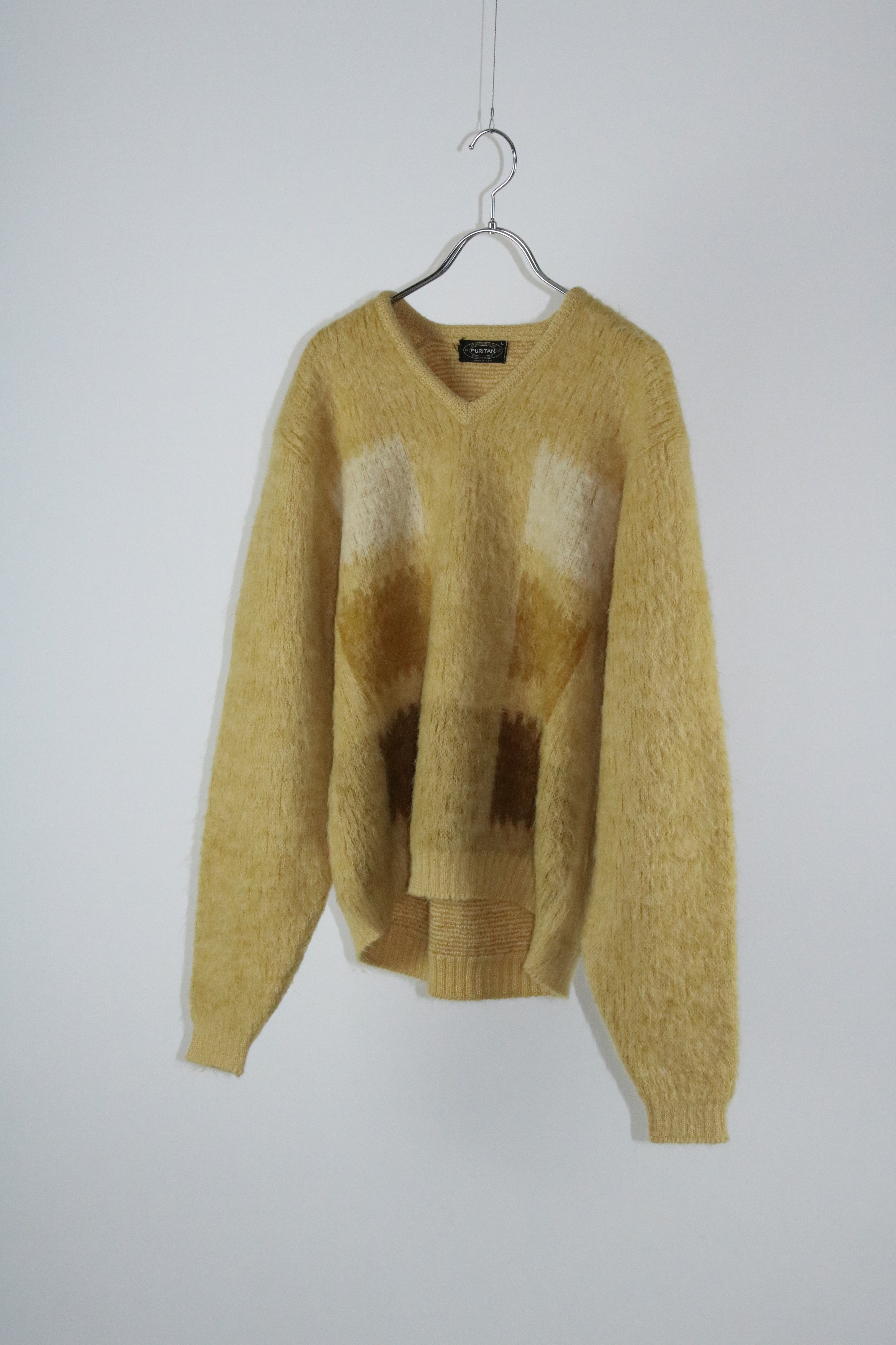 60s puritan mohair v-neck knit
