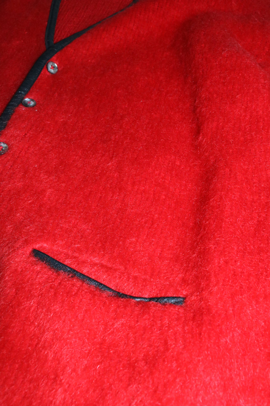 60s McGREGOR red mohair cardigan