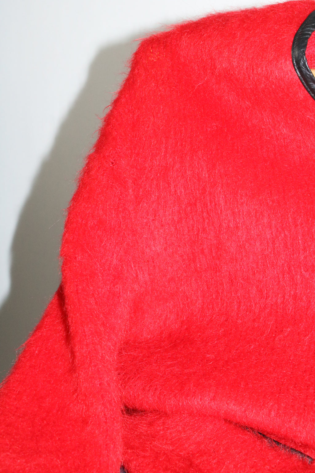 60s McGREGOR red mohair cardigan