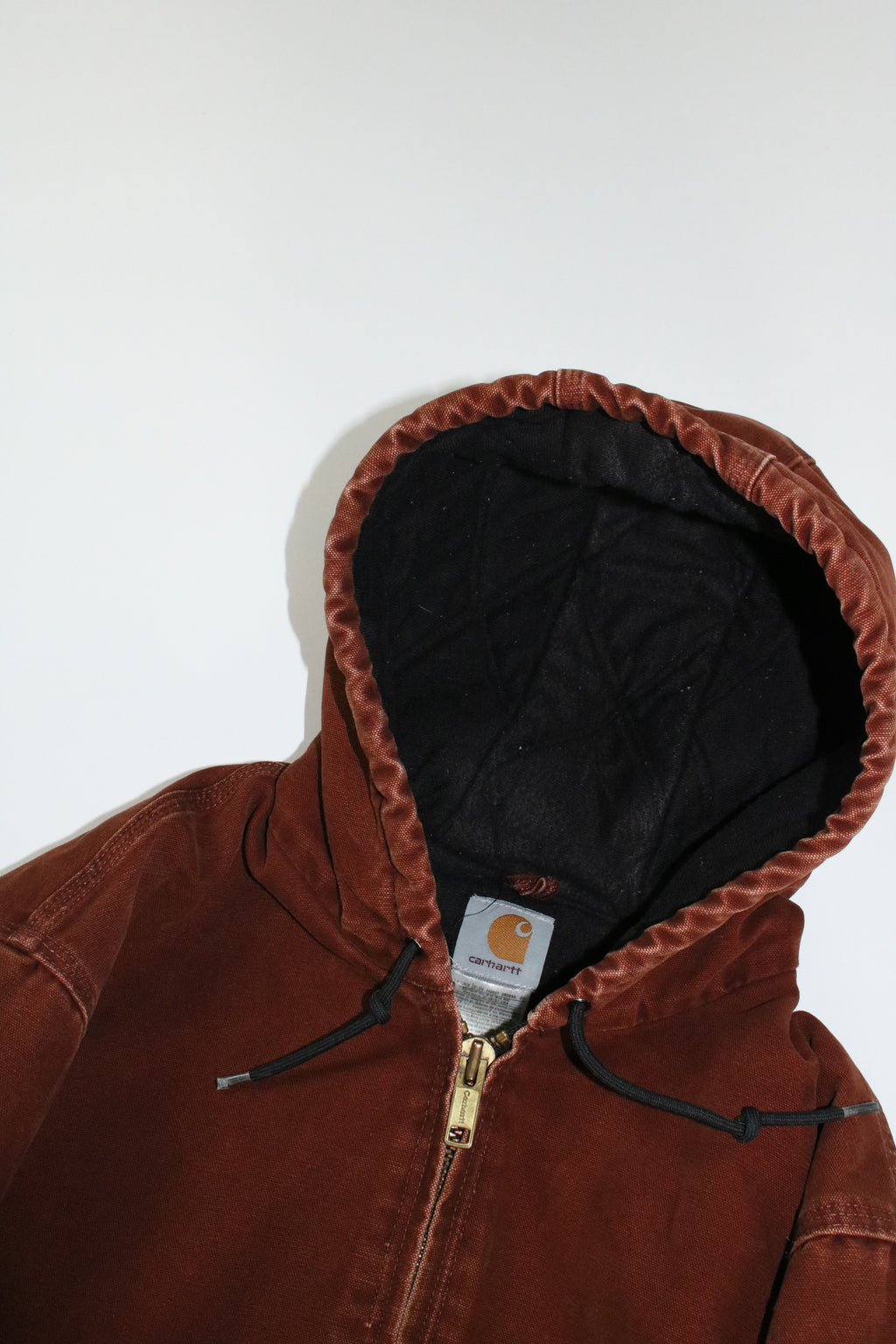 00s Carhartt orange brown active jacket "boro"