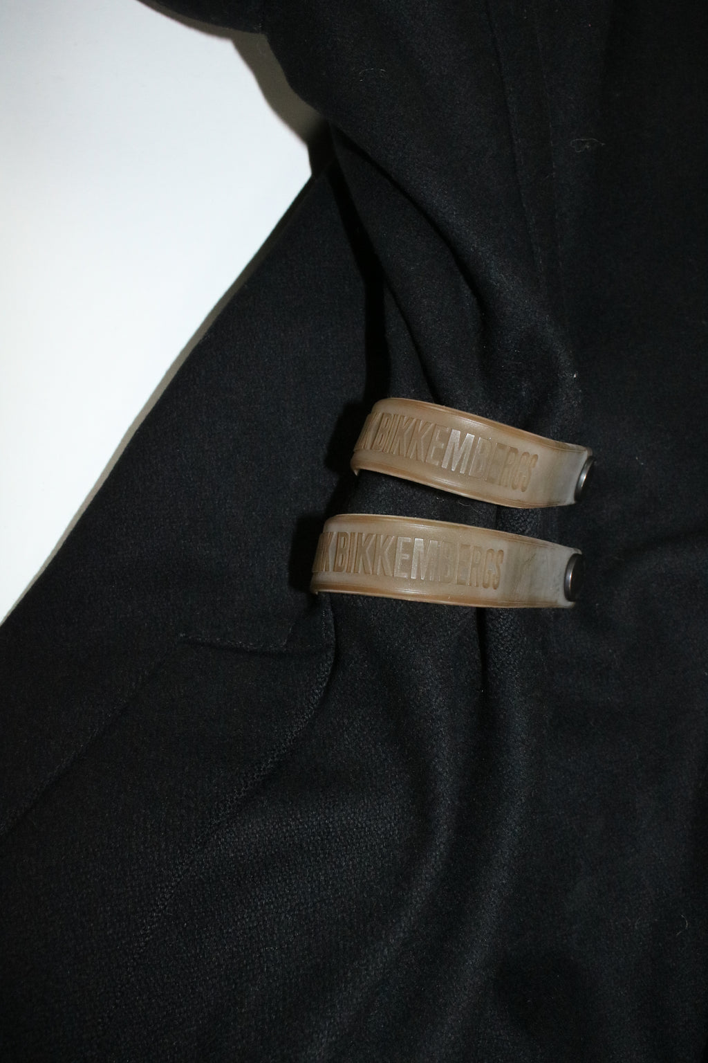 00s DIRK BIKKEMBERGS belted design wool long coat