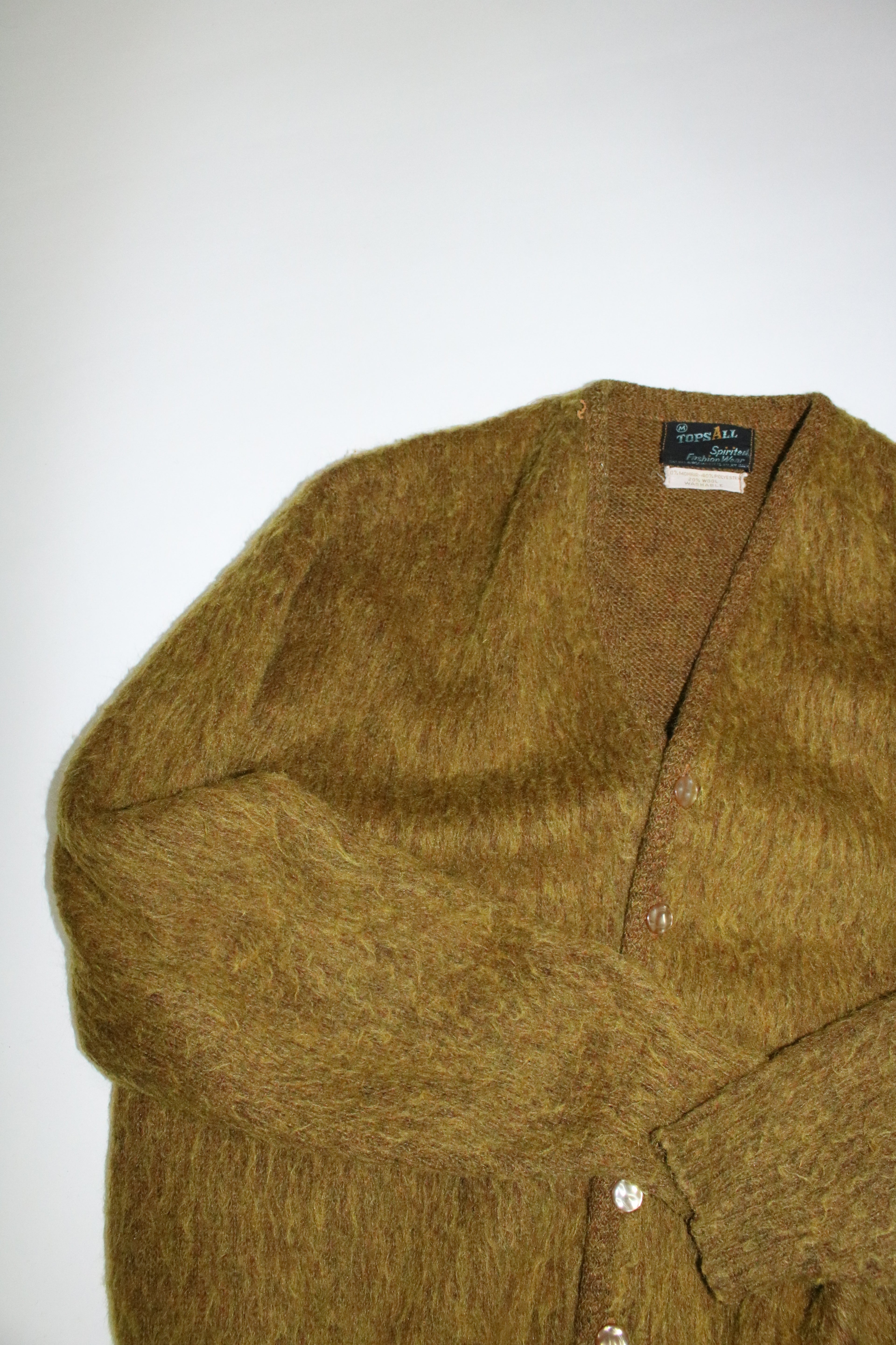 60s TOPSALL mohair cardigan
